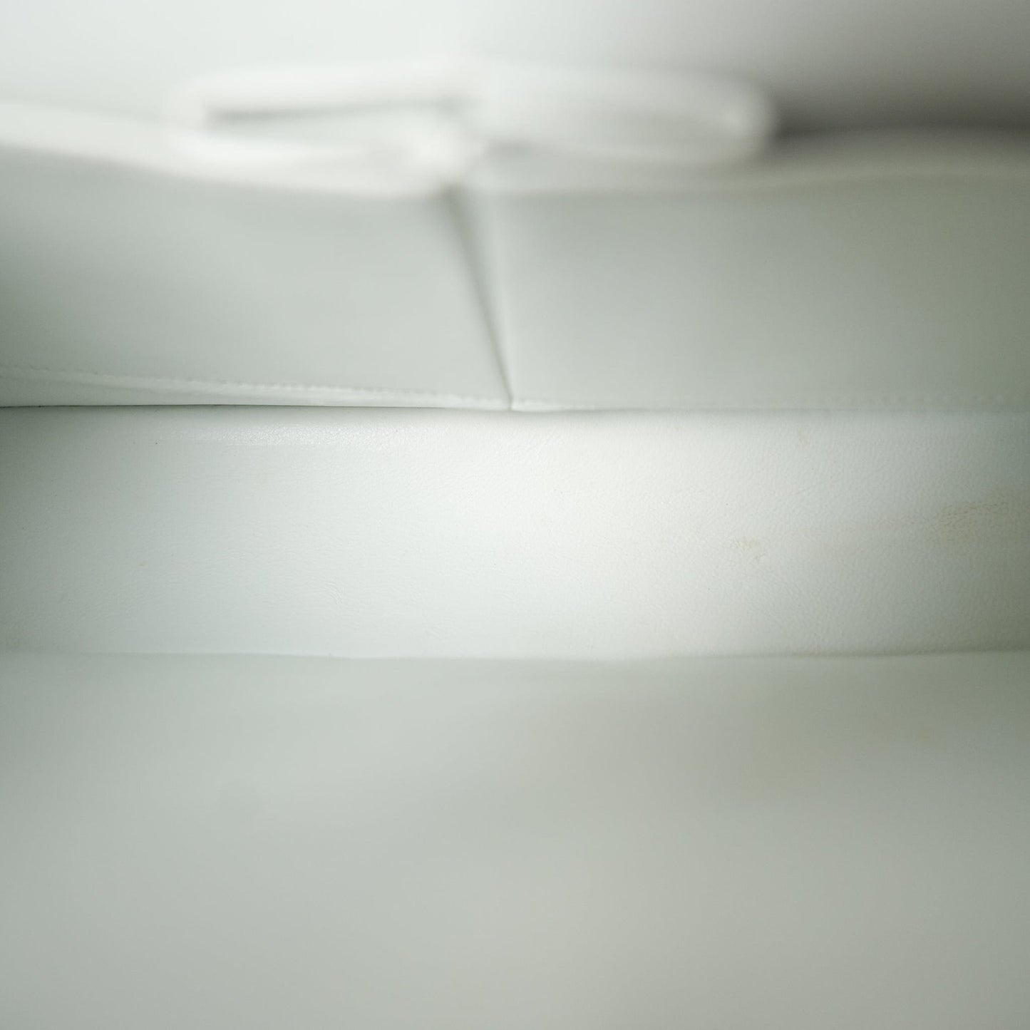 Vintage White Lambskin Quilted Classic Flap Medium GHW