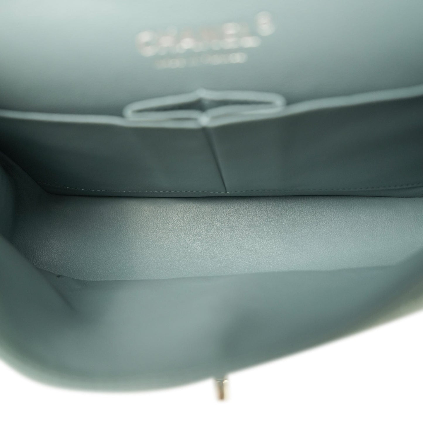 20B Blue Caviar Quilted Classic Flap Small Silver Hardware