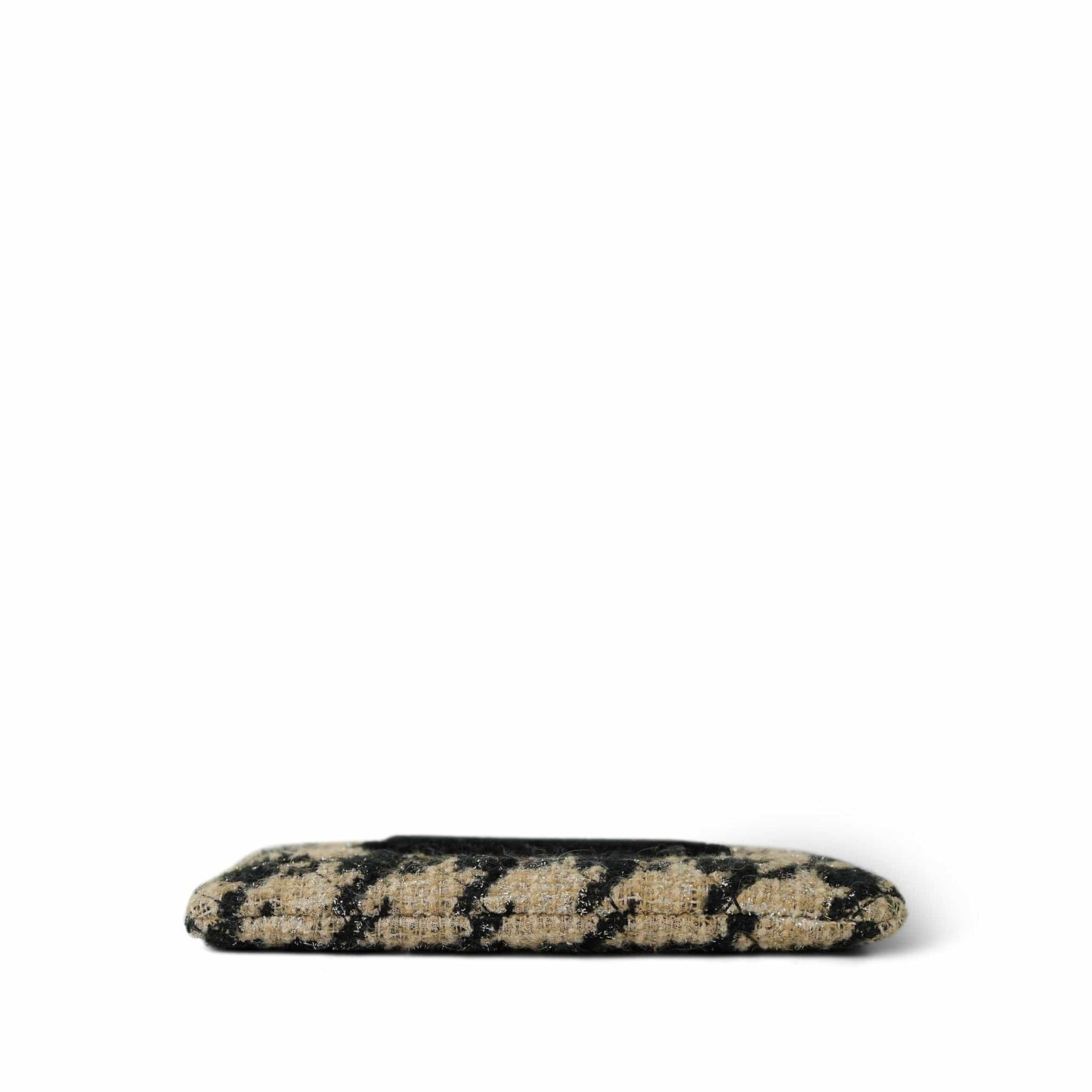 19K Beige/Black Tweed Shearling O-Case Pouch