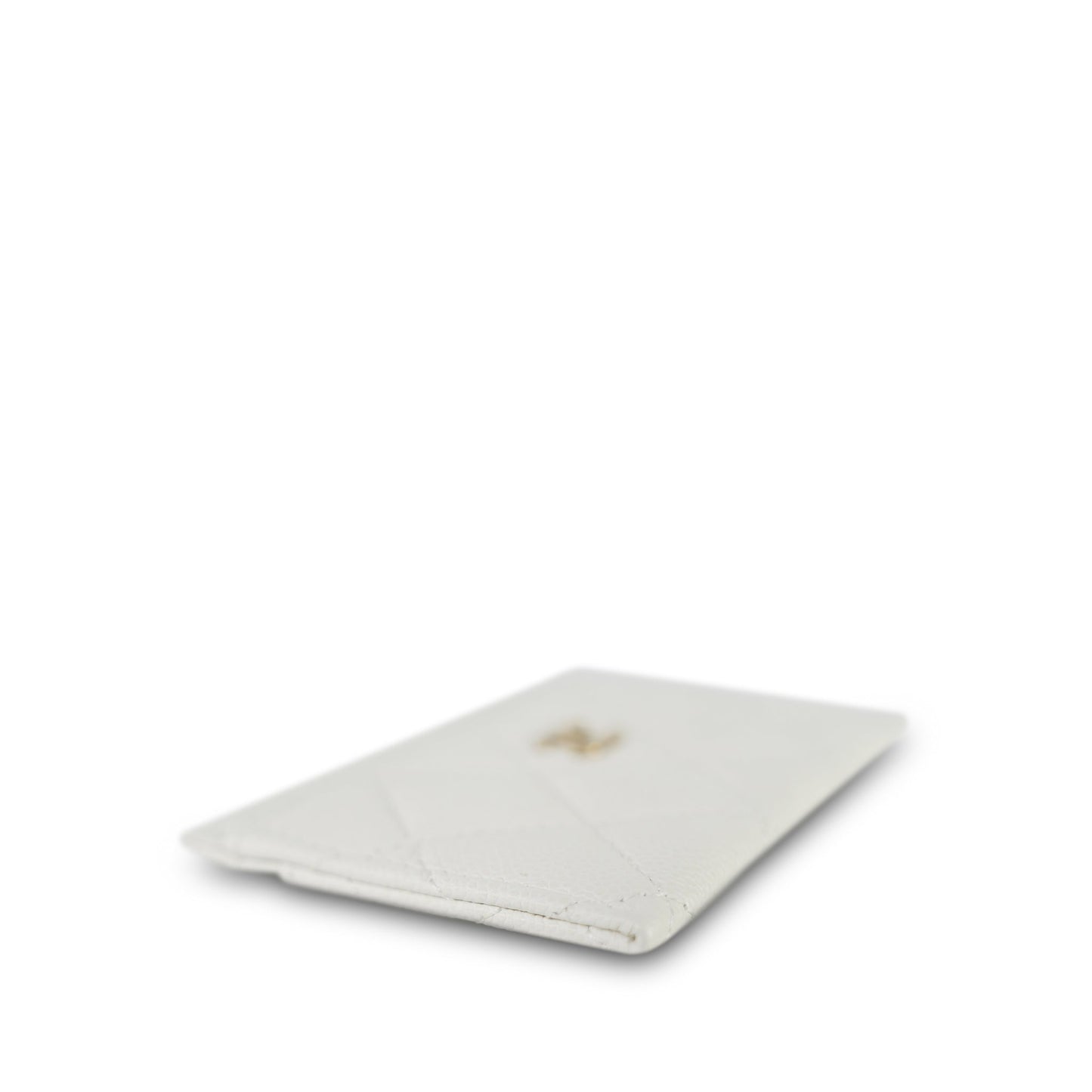 White Caviar Quilted Classic Card Holder LGHW