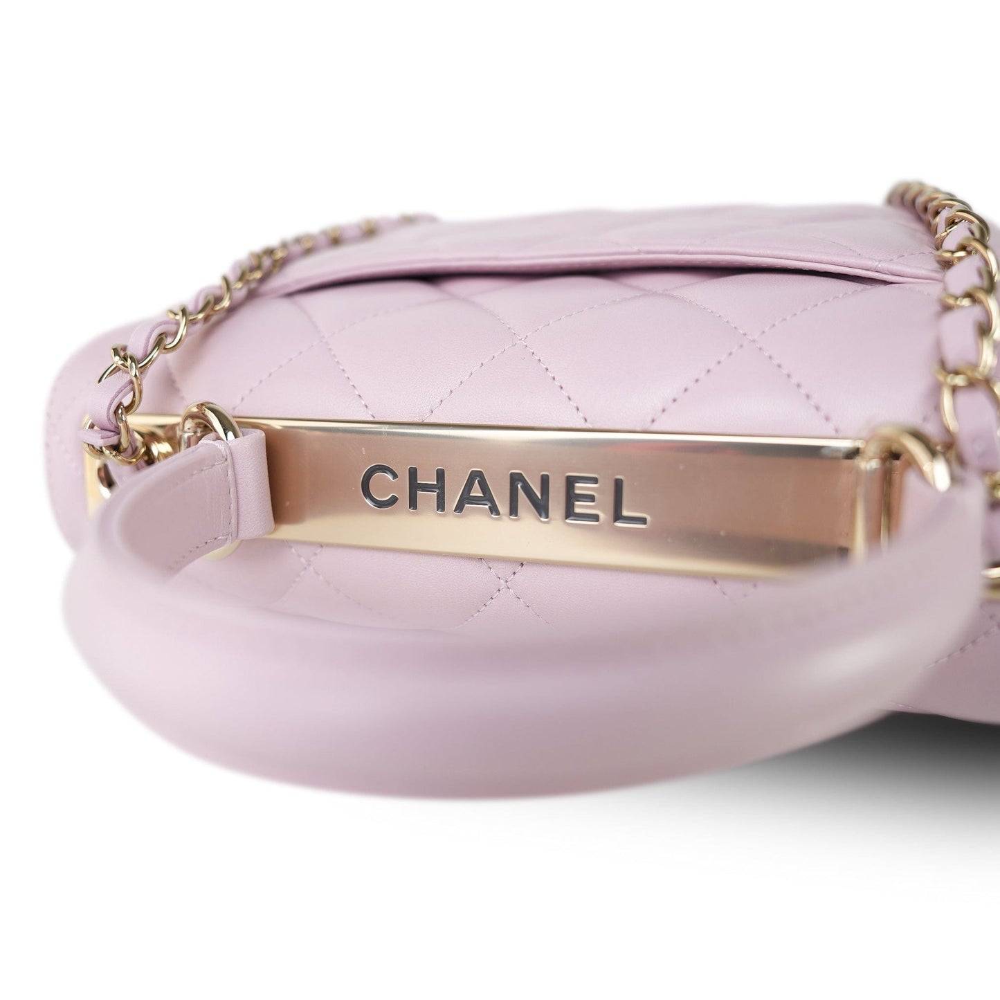 21S Light Pink Lambskin Quilted Trendy CC Small LGHW