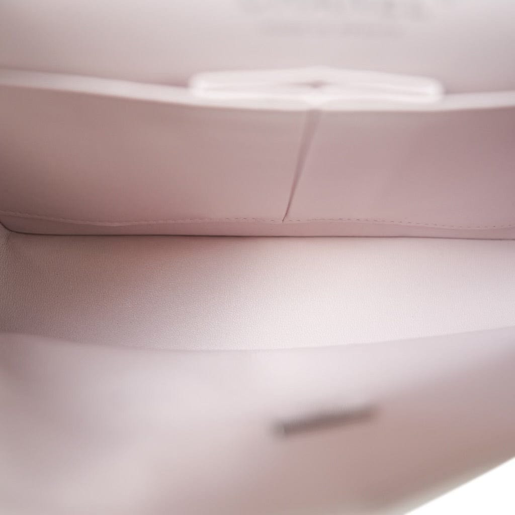 21B Lilac Lambskin Quilted Classic Flap Small Silver Hardware