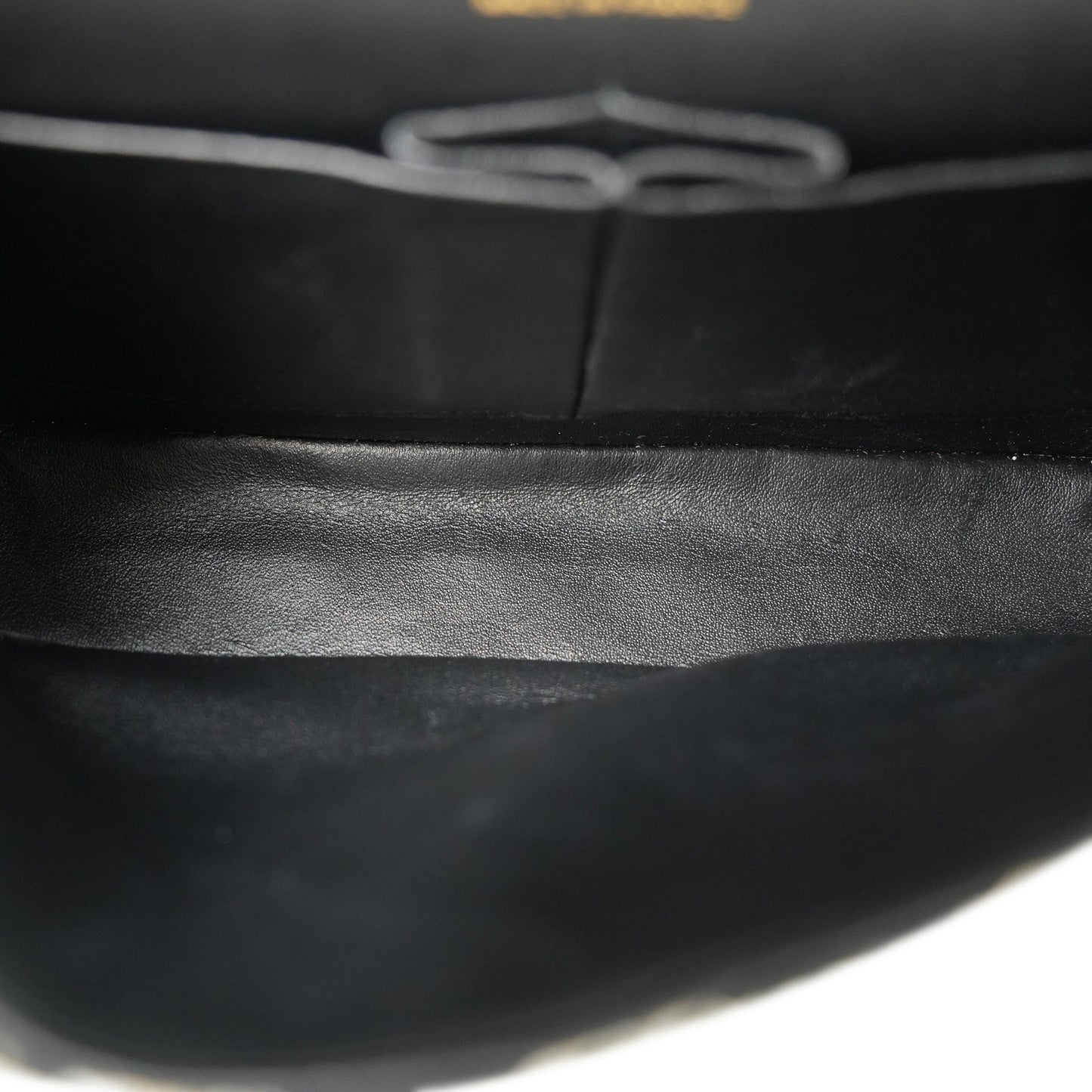 20S Black White Ecru Houndstooth Tweed Quilted Classic Flap Medium LGHW