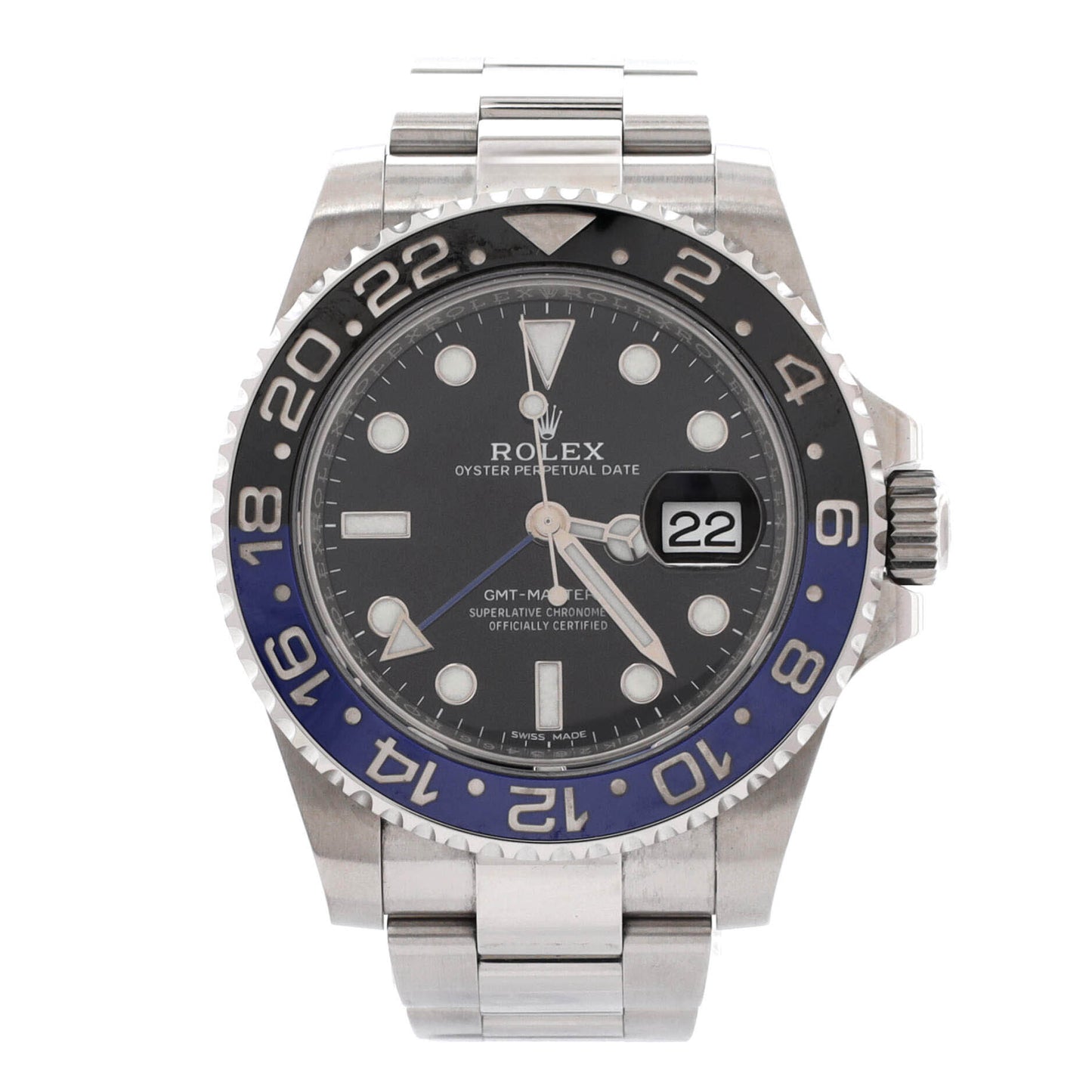 Oyster Perpetual Date GMT-Master II Batman Automatic Watch Stainless Steel and Cerachrom 40