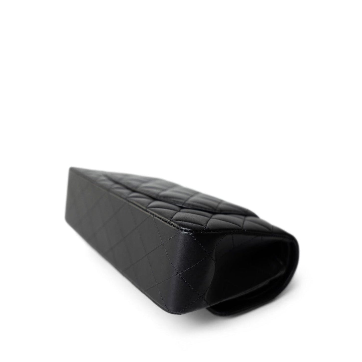 21B Black Lambskin Quilted Classic Flap Small Rose Gold Hardware