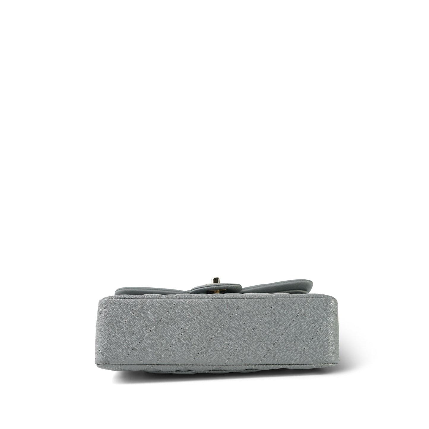 20C Grey Caviar Quilted Classic Flap Small LGHW