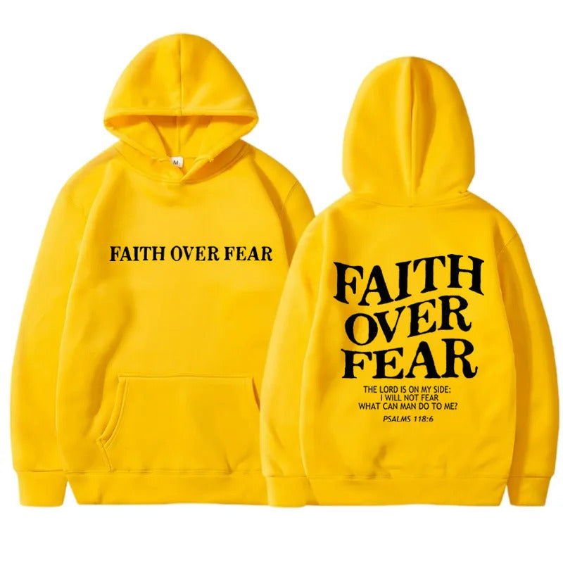 Symbolic Faith Over Fear Hoodie