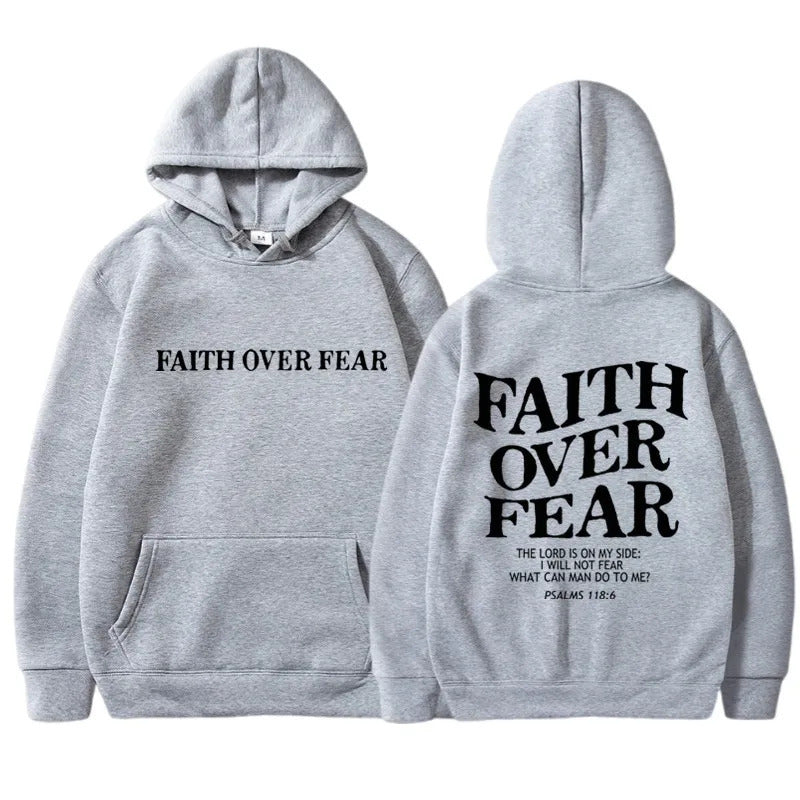 Symbolic Faith Over Fear Hoodie