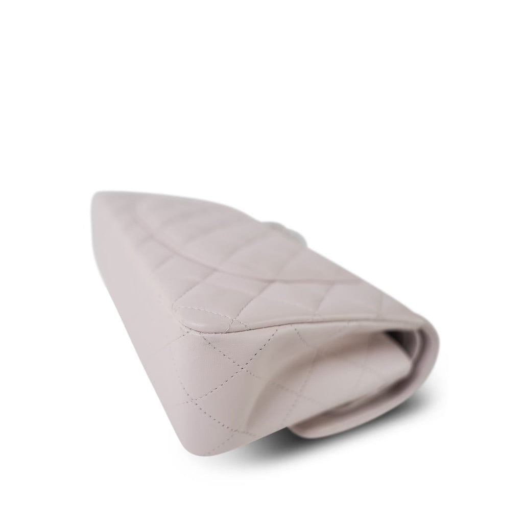 21B Lilac Lambskin Quilted Classic Flap Small Silver Hardware