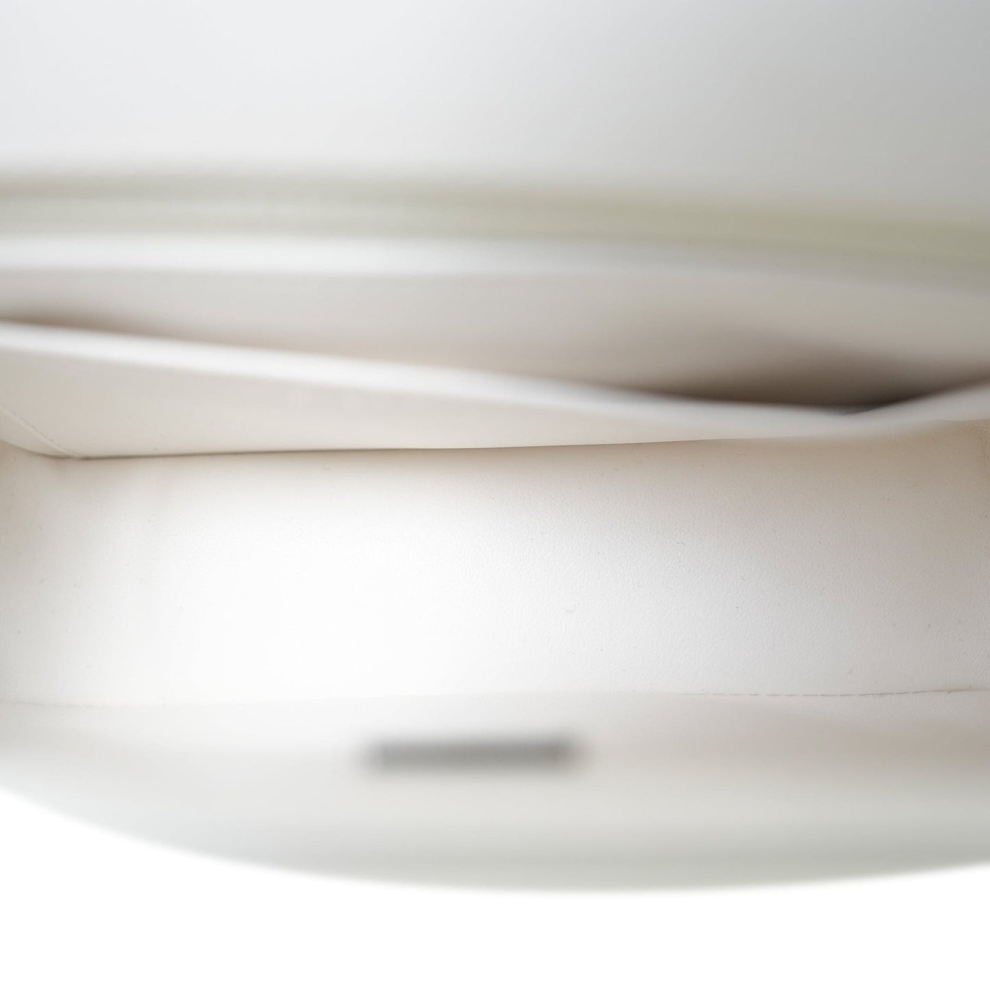 White Patent Camellia Single Flap Bag Silver Hardware