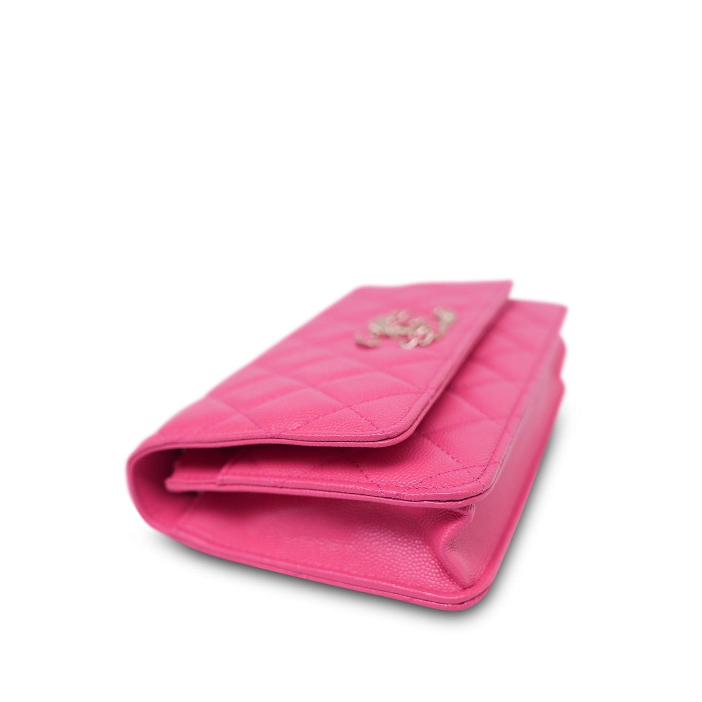 20K Pink Caviar Quilted Wallet on Chain WOC LGHW