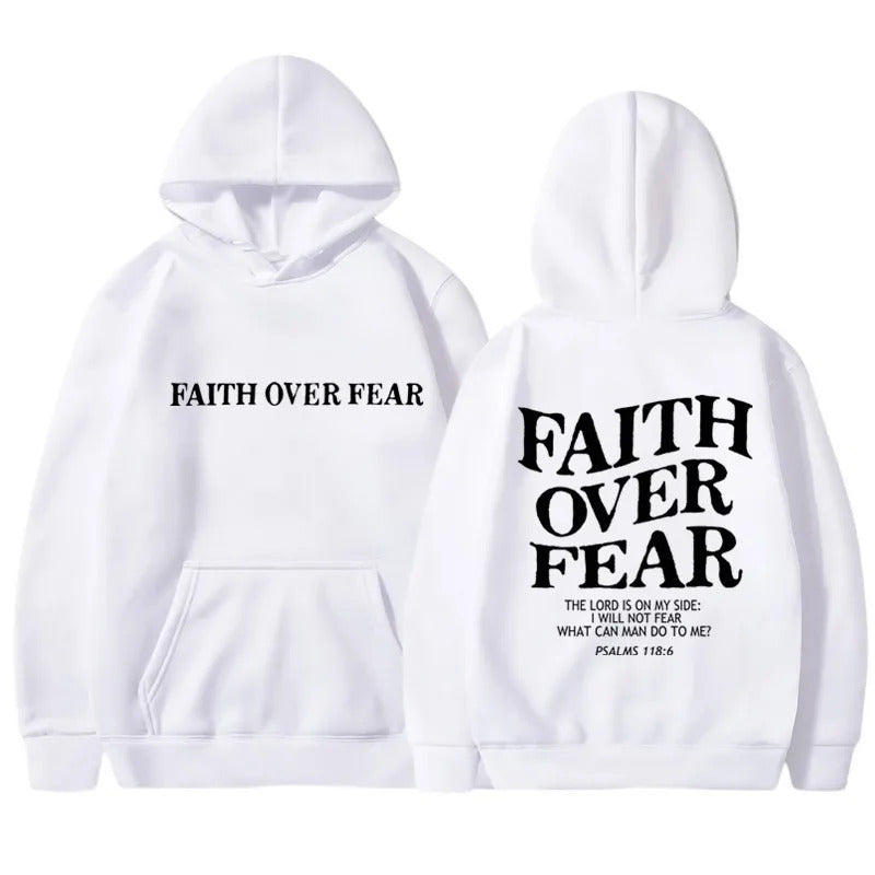 Symbolic Faith Over Fear Hoodie