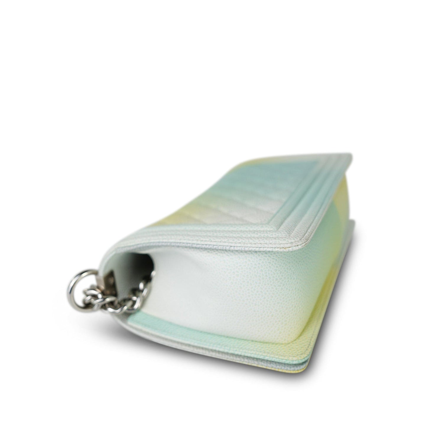 18P Cuba Rainbow Caviar Quilted Boy Bag Old Medium Silver Hardware