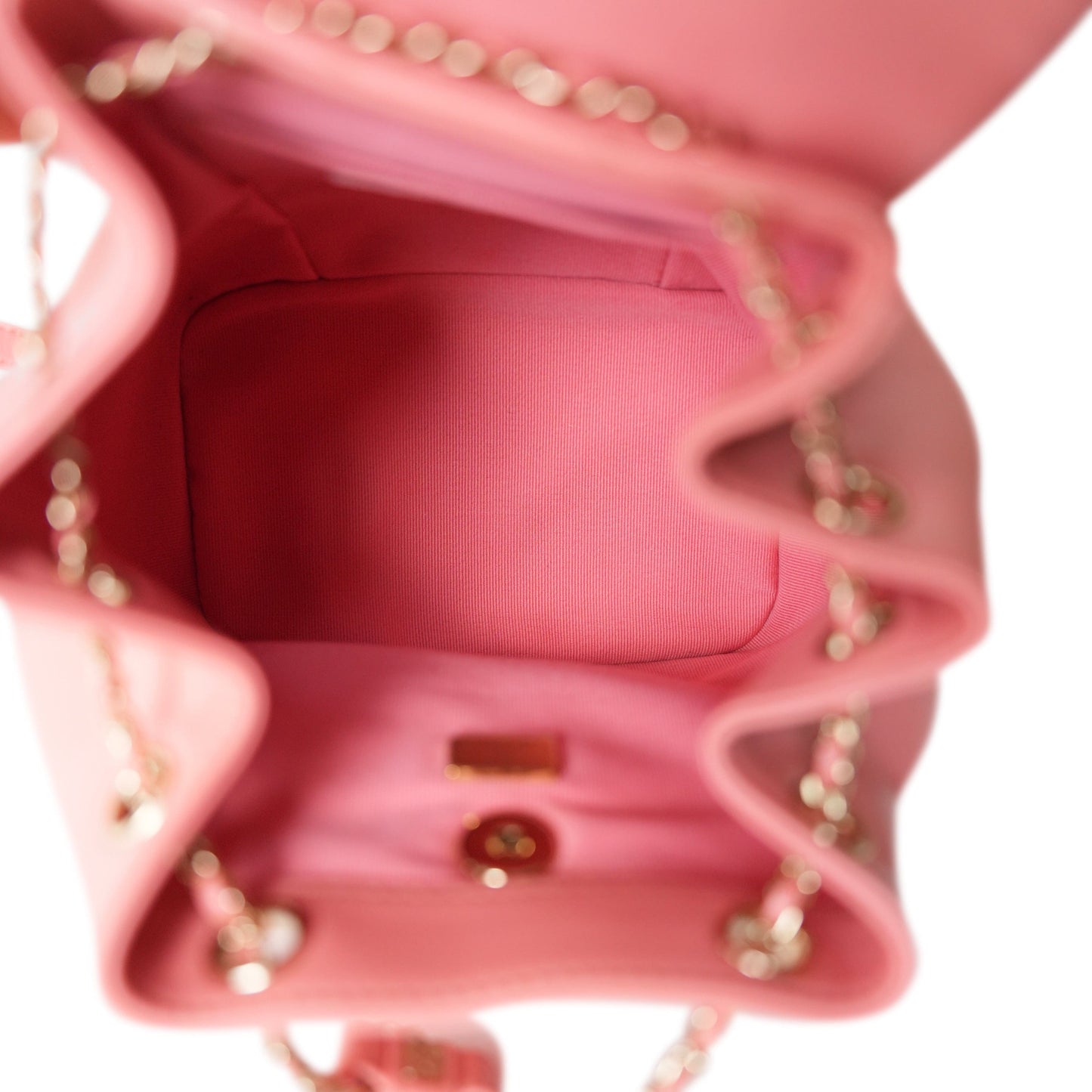 22A Coral/Pink Leather Duma Backpack Small LGHW