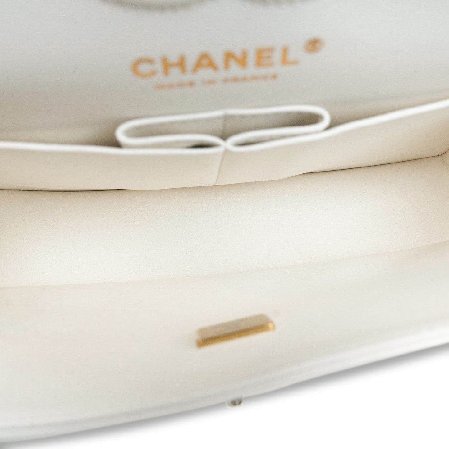 White Caviar Quilted Classic Flap Small LGHW