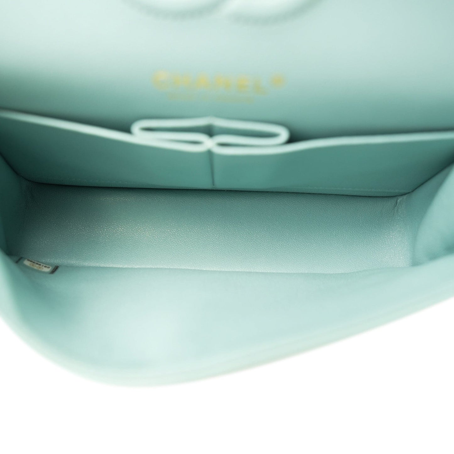 20C Tiffany Blue Caviar Quilted Classic Flap Small Light Gold Hardware