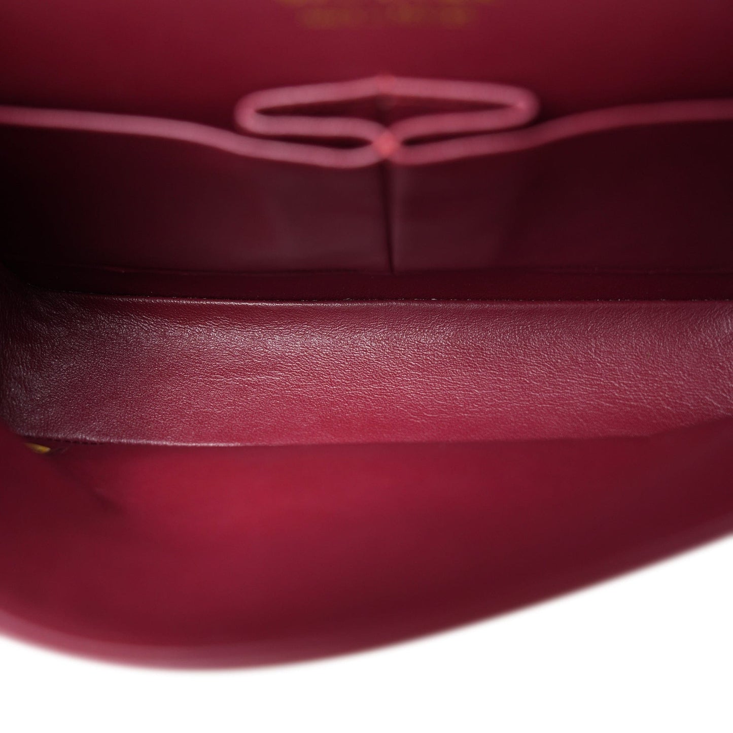 18C Dark Red Glittery Caviar Quilted Medium Classic Flap Aged Gold Hardware