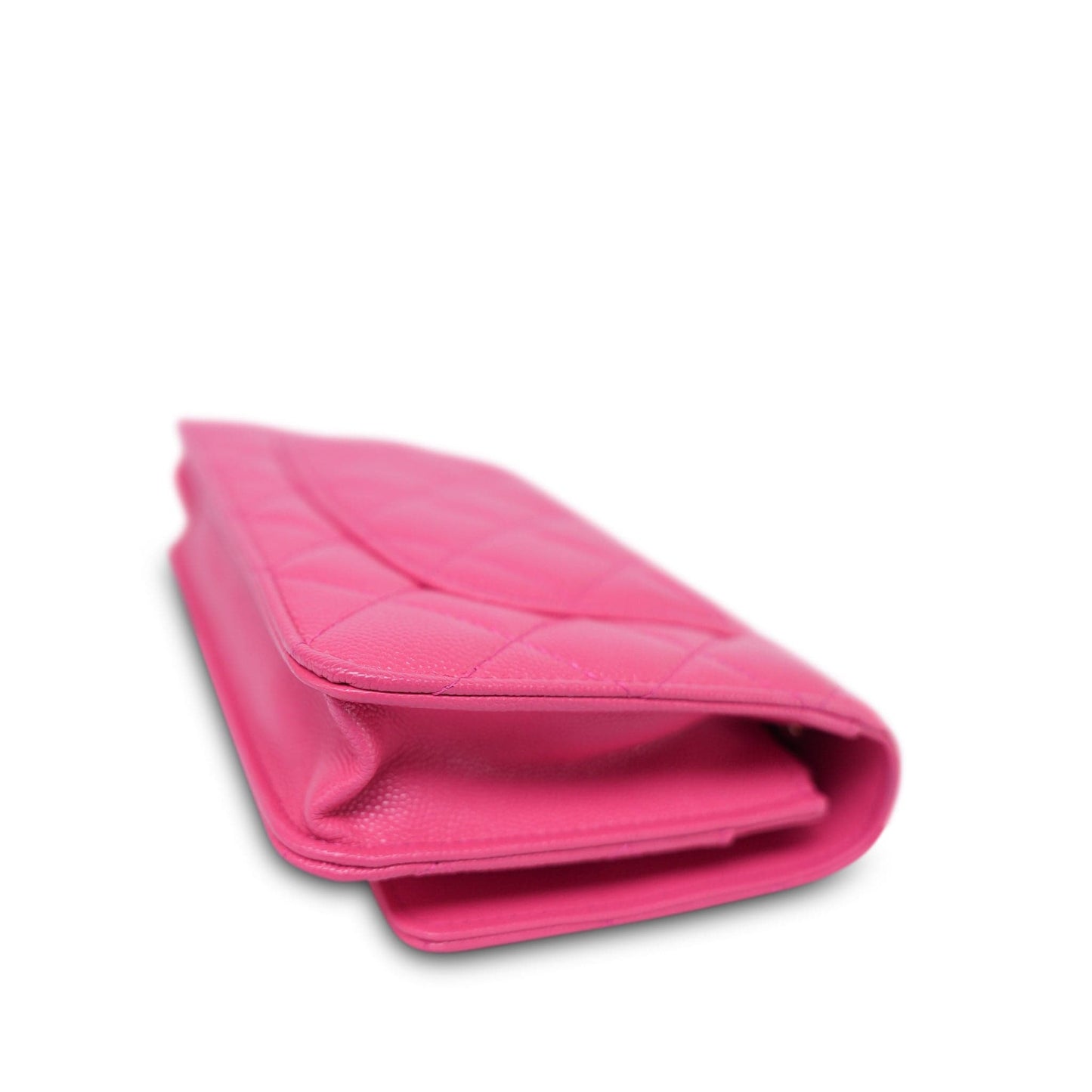 20K Pink Caviar Quilted Wallet on Chain WOC LGHW