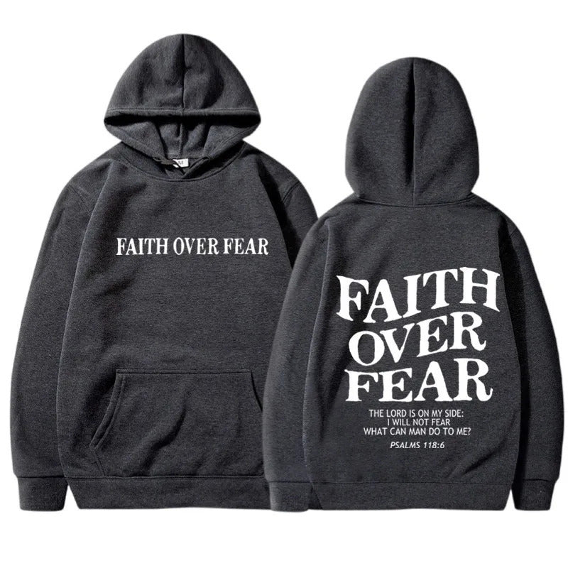 Symbolic Faith Over Fear Hoodie