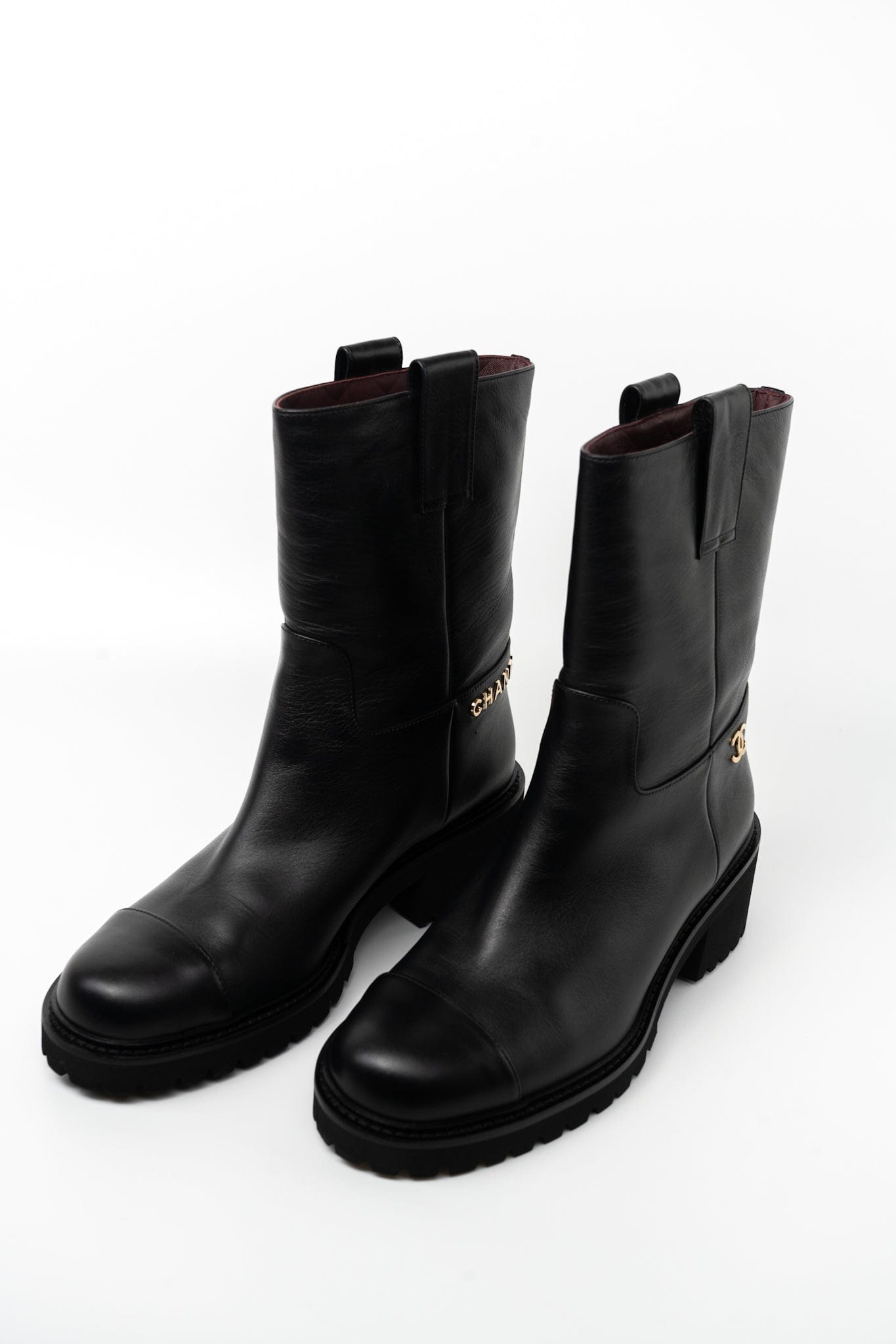 20A Leather CC Signature Cap Toe Ankle Midcalf Short Boots Booties