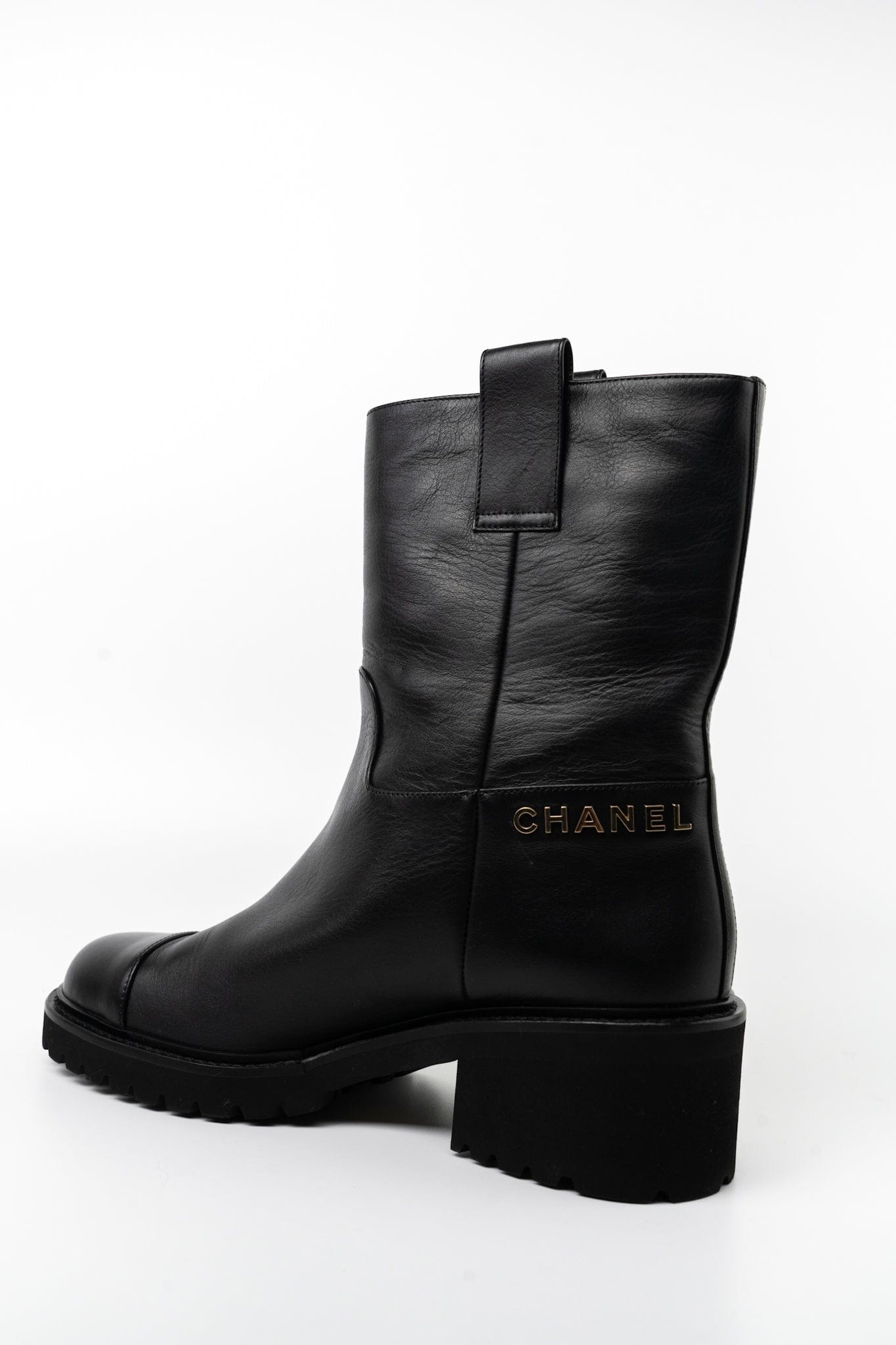 20A Leather CC Signature Cap Toe Ankle Midcalf Short Boots Booties