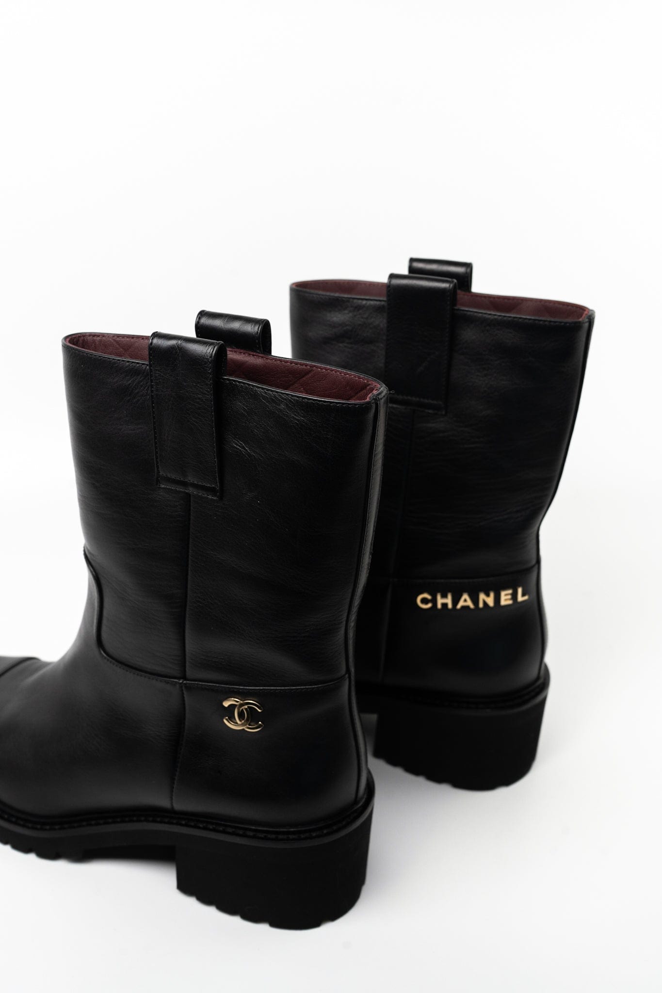 20A Leather CC Signature Cap Toe Ankle Midcalf Short Boots Booties