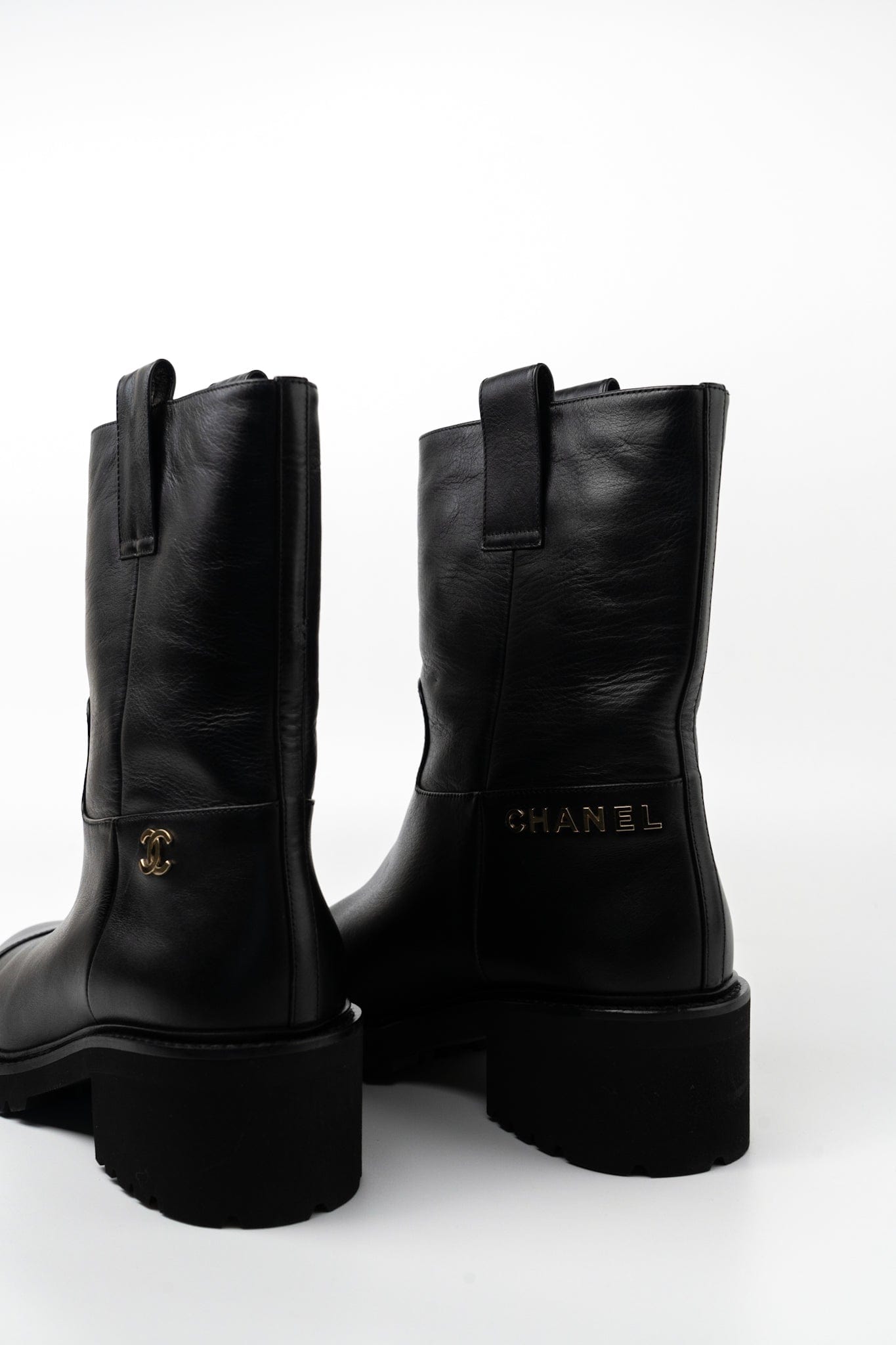 20A Leather CC Signature Cap Toe Ankle Midcalf Short Boots Booties