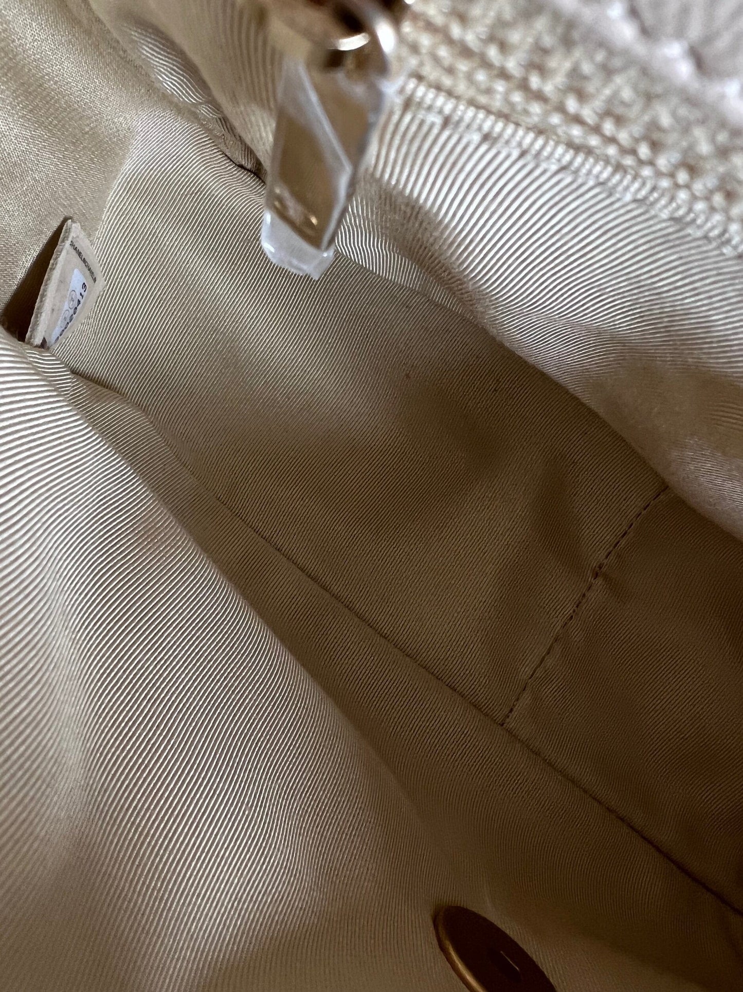 20A Small Beige Goatskin 19 Flap Mixed Hardware