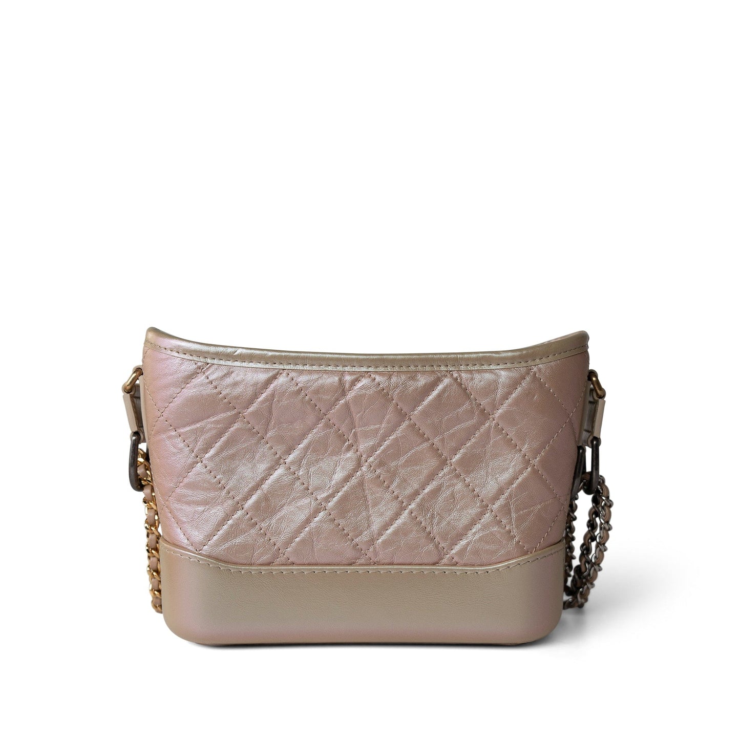 19S Pearly Beige Aged Calfksin Quilted Gabrielle Bag