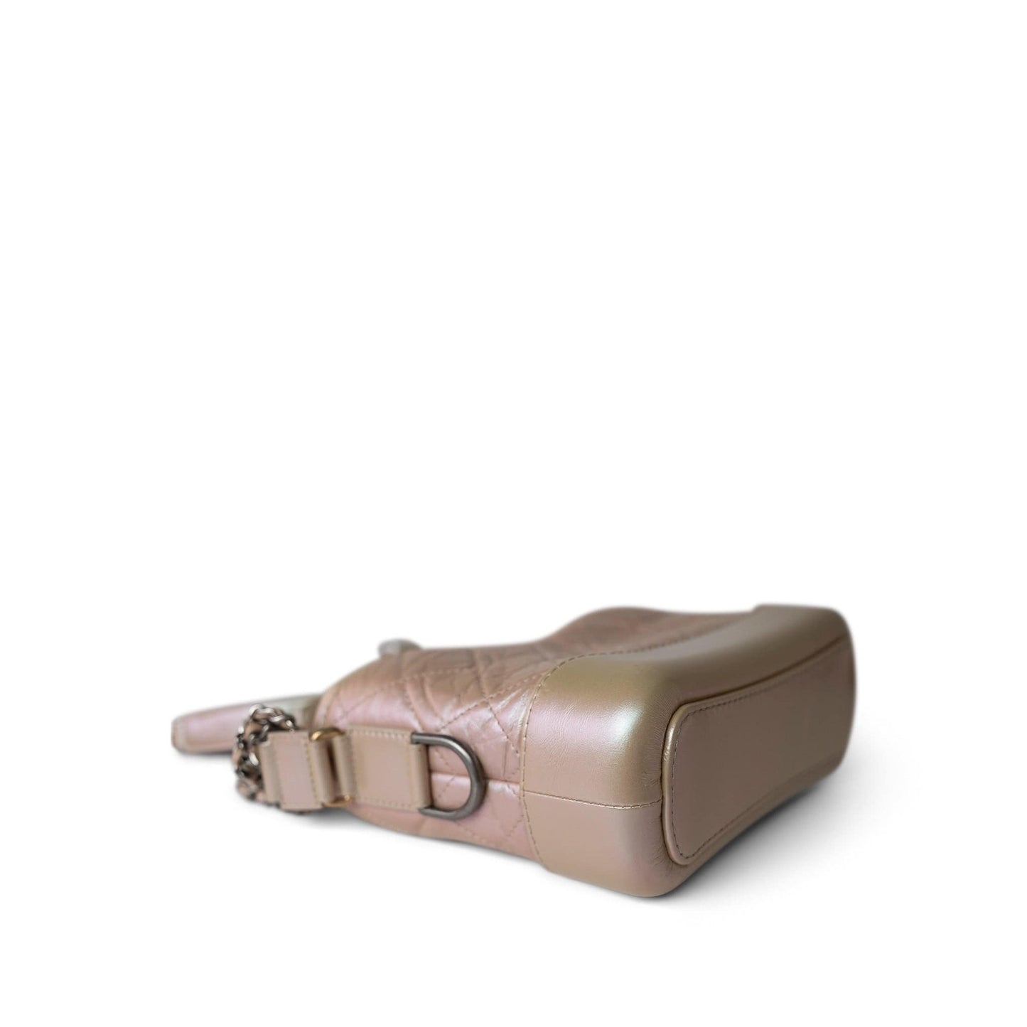 19S Pearly Beige Aged Calfksin Quilted Gabrielle Bag