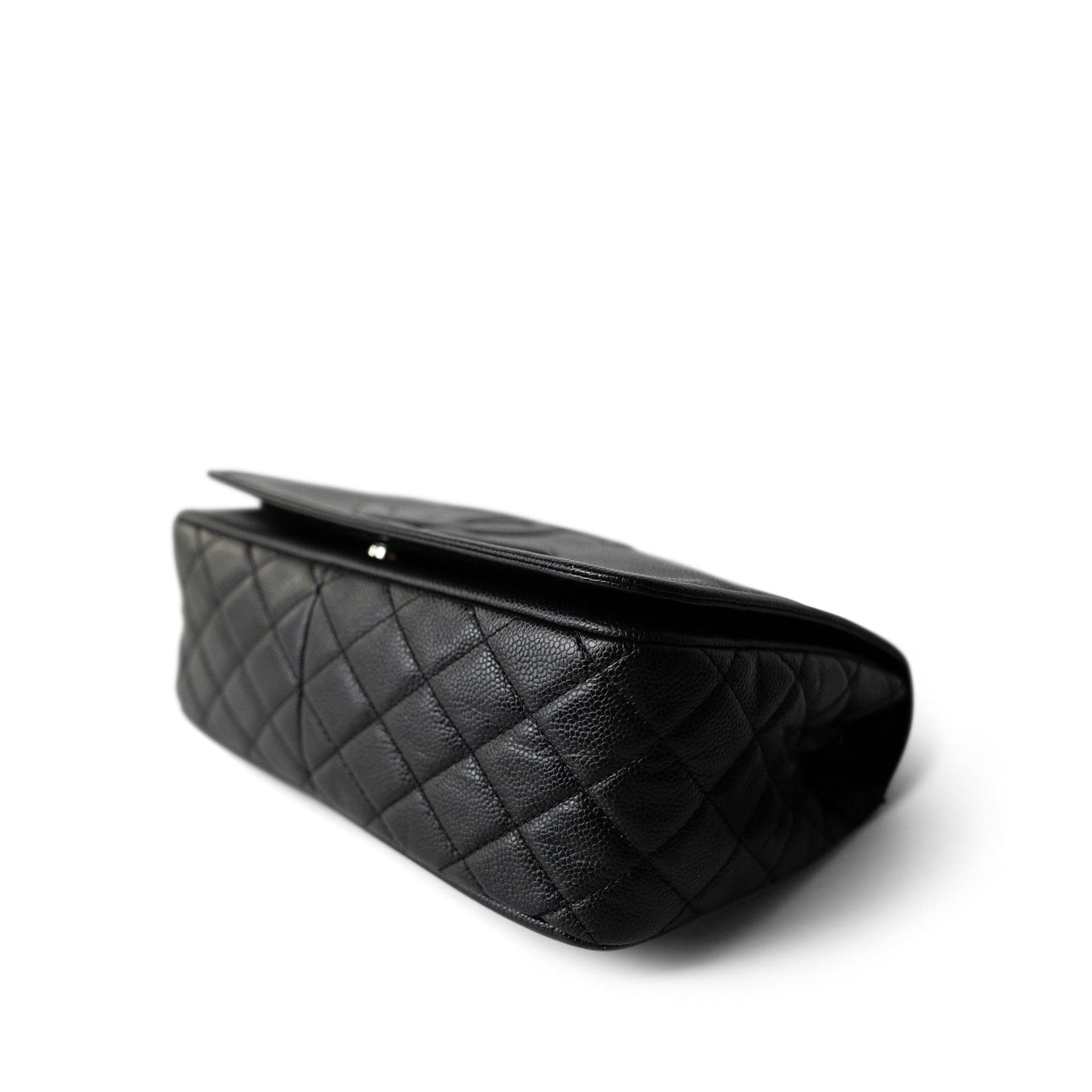 12P Caviar Large Timeless CC Flap Black