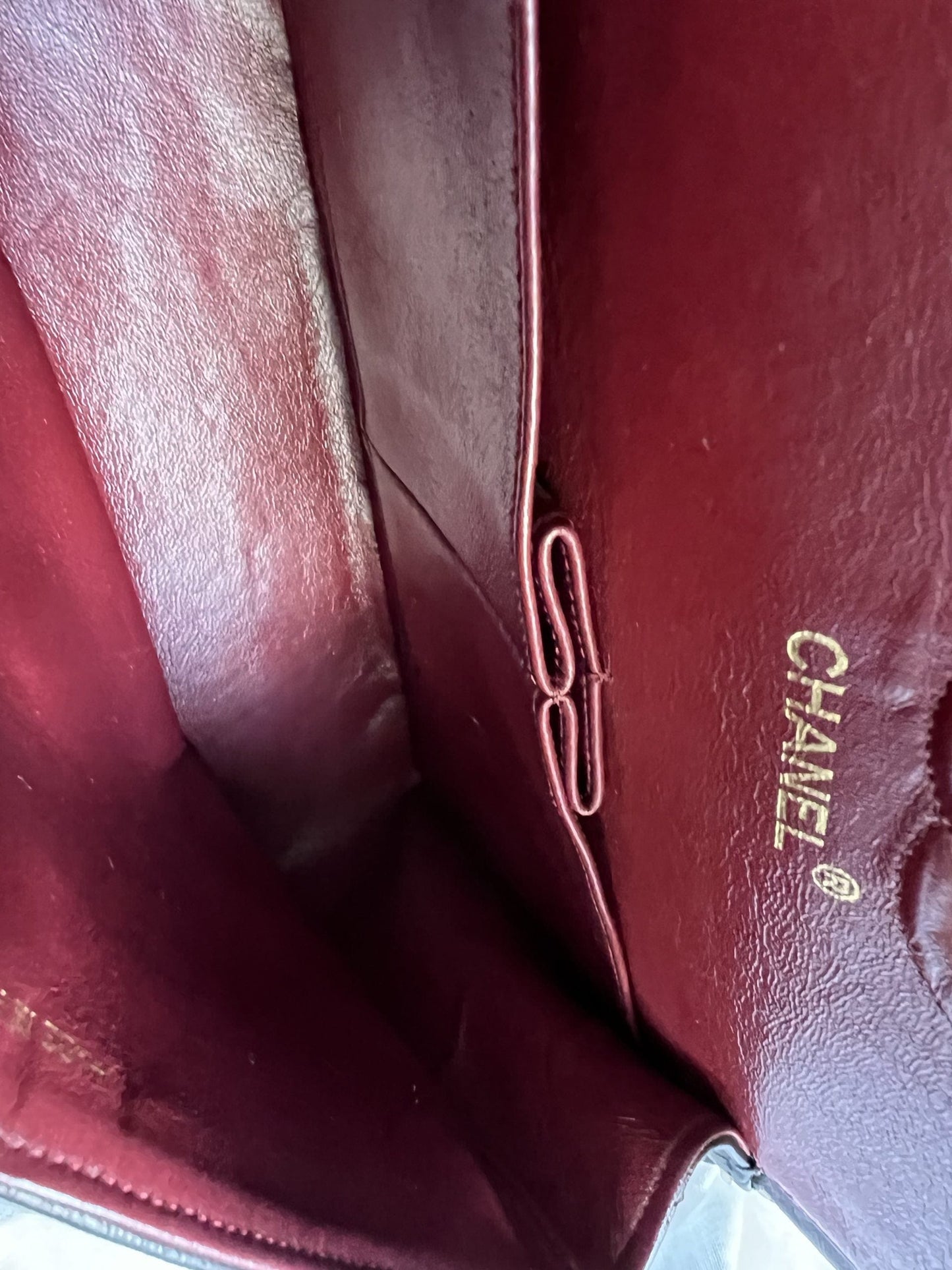 Vintage Black Lambskin Quilted Classic Flap Small GHW