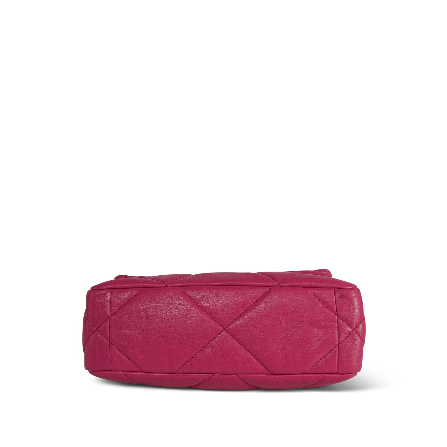 20A Pink Goatskin Quilted 19 Flap Small Mixed Hardware