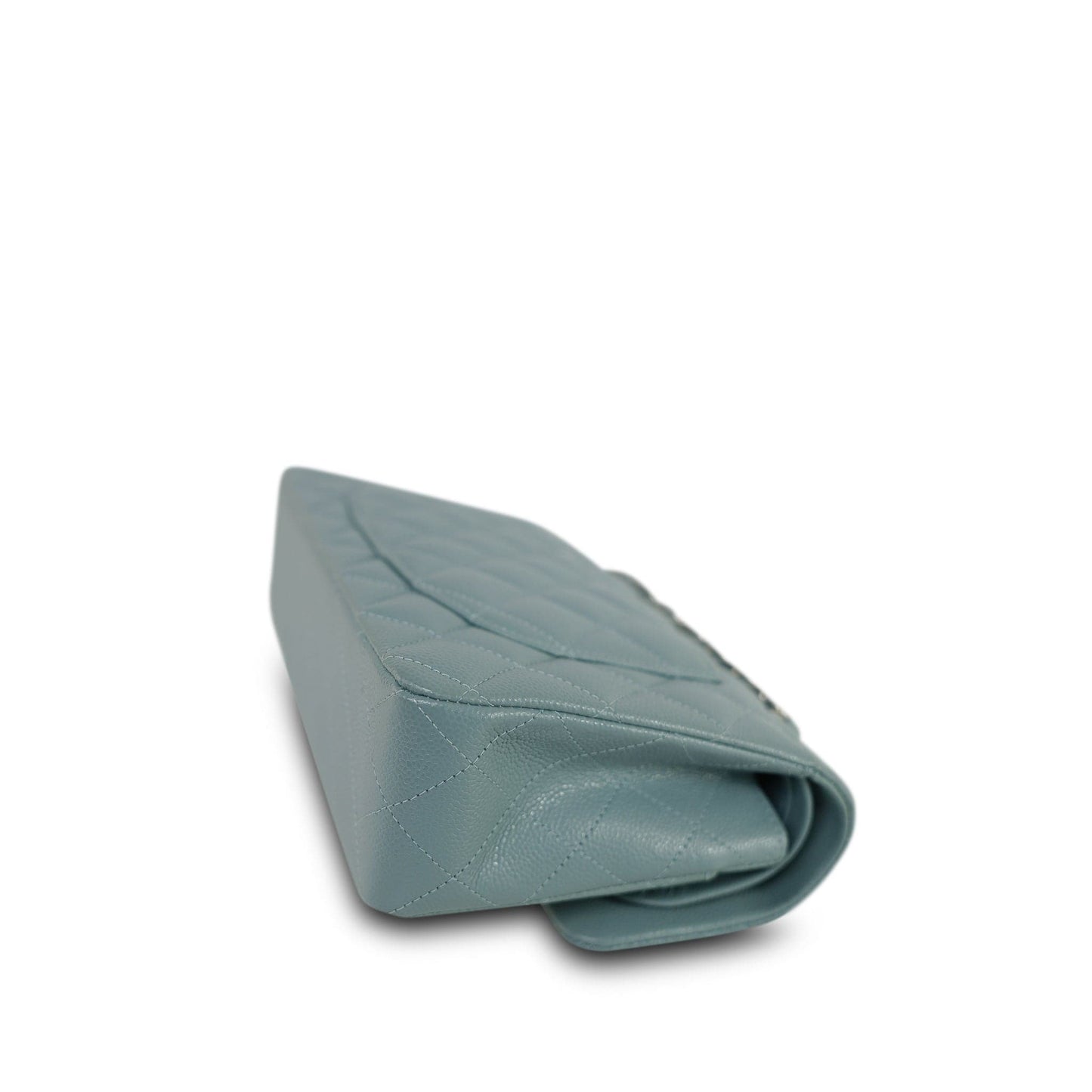 20B Blue Caviar Quilted Classic Flap Small Silver Hardware