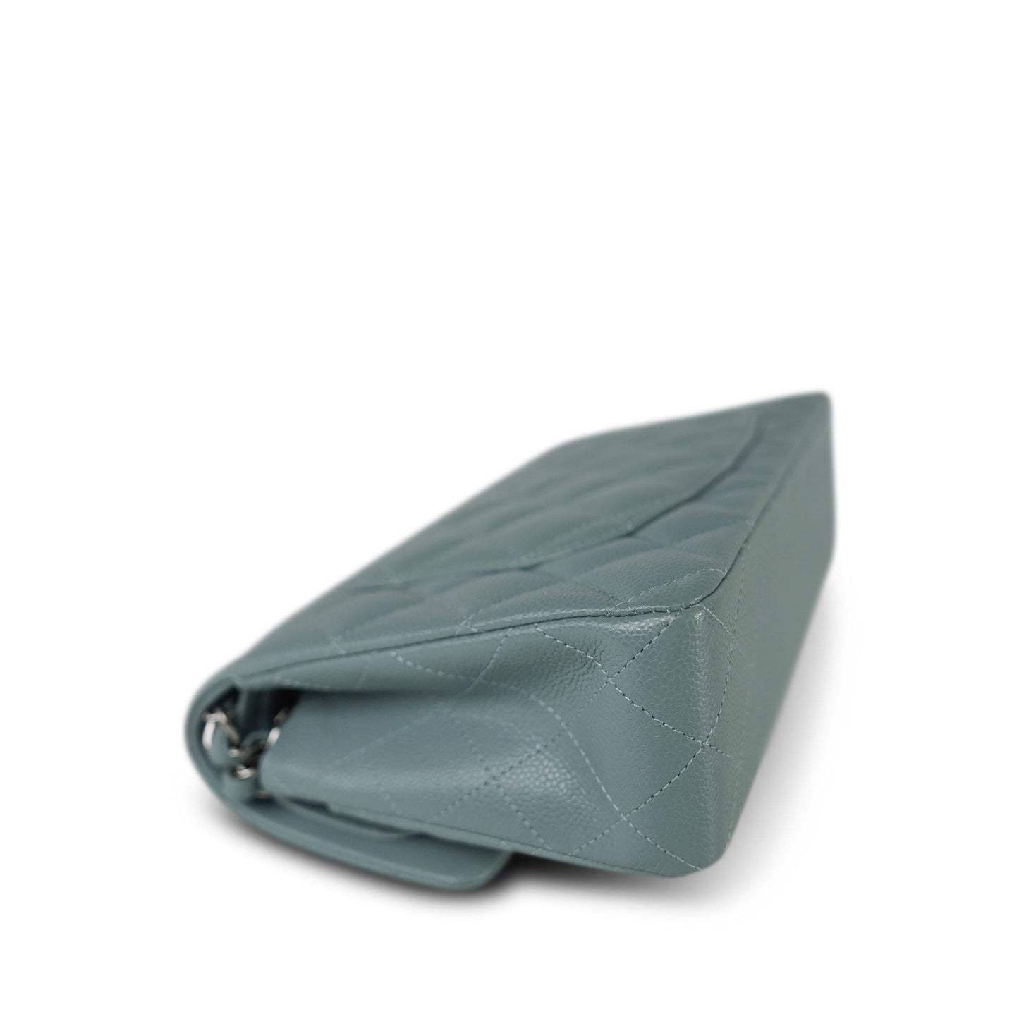 20B Blue Caviar Quilted Classic Flap Small Silver Hardware