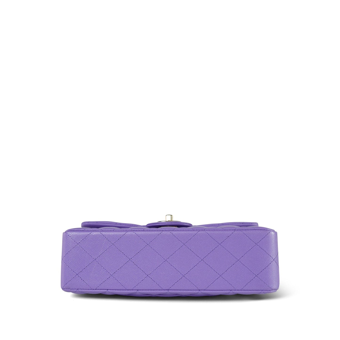 20S Purple Caviar Quilted Classic Flap Small LGHW