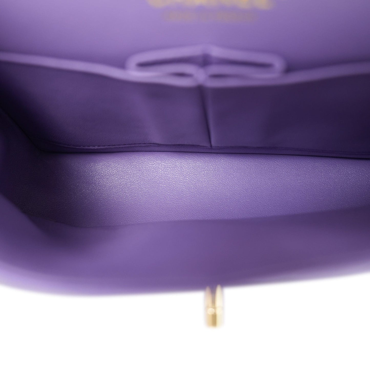 20S Purple Caviar Quilted Classic Flap Small LGHW