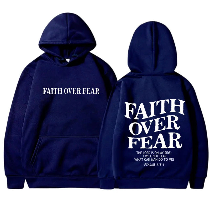 Symbolic Faith Over Fear Hoodie