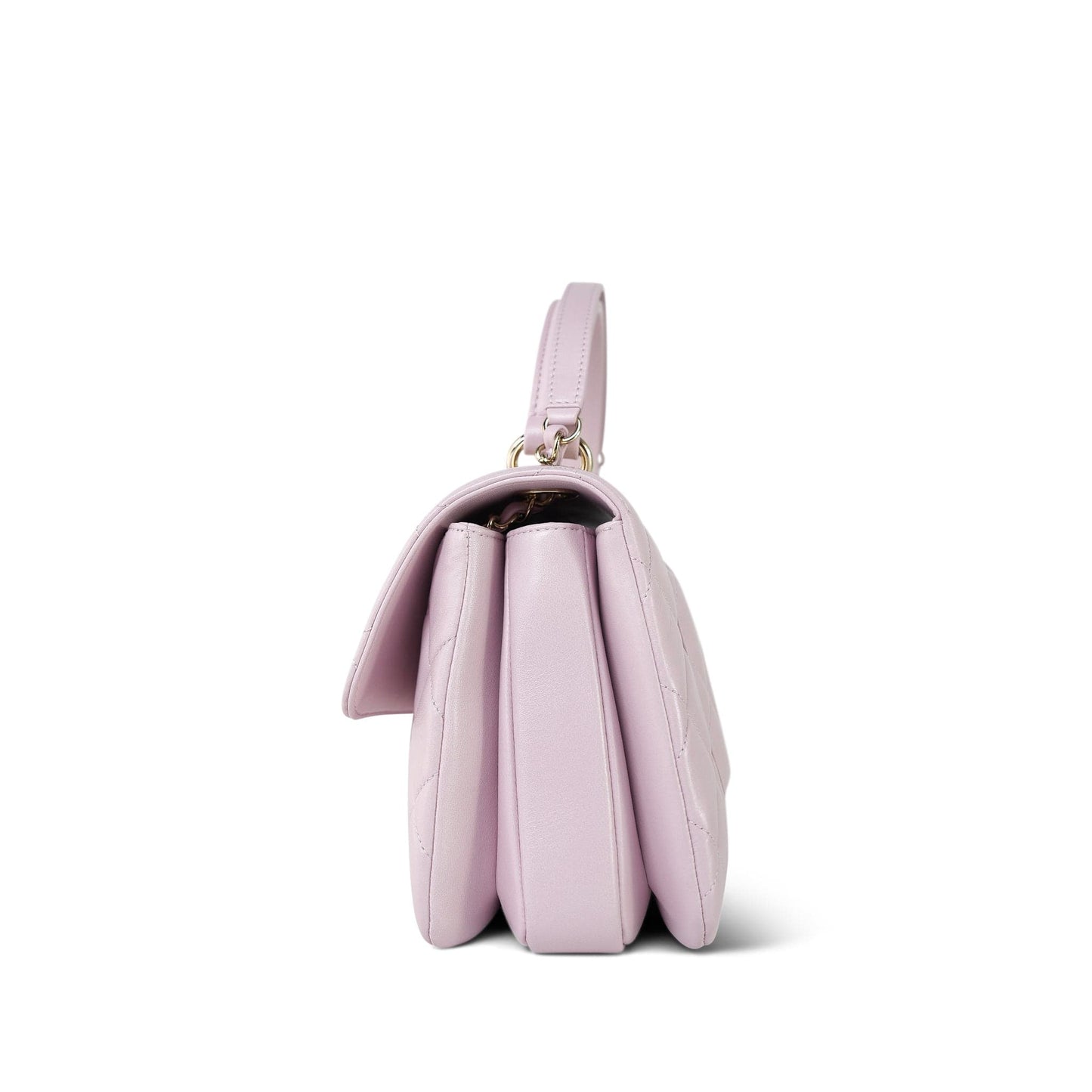 21S Light Pink Lambskin Quilted Trendy CC Small LGHW