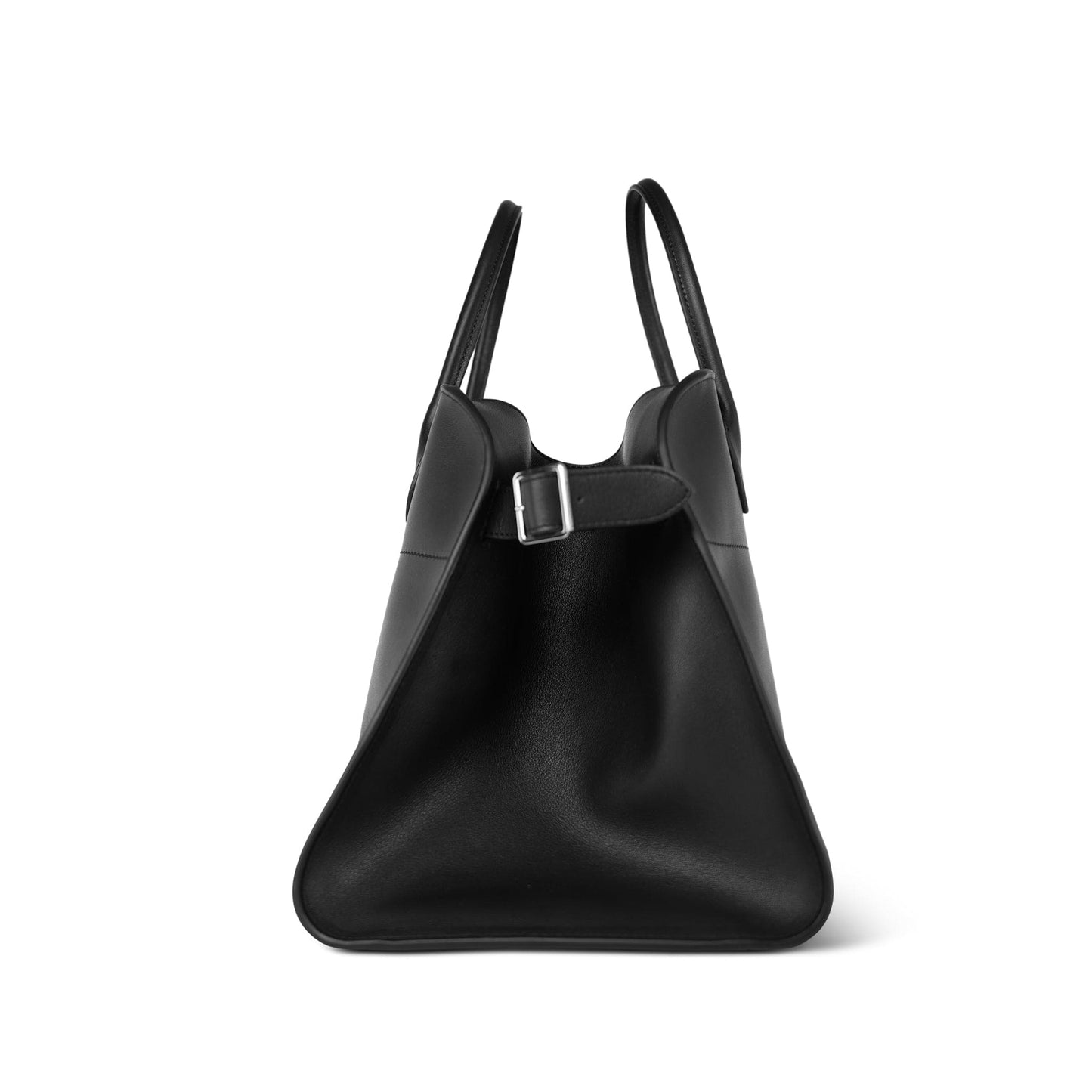 The Row Margaux 15 Black Calfskin Bag