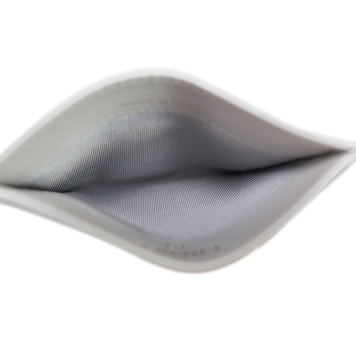 21A Grey Caviar Quilted Classic Card Holder LGHW