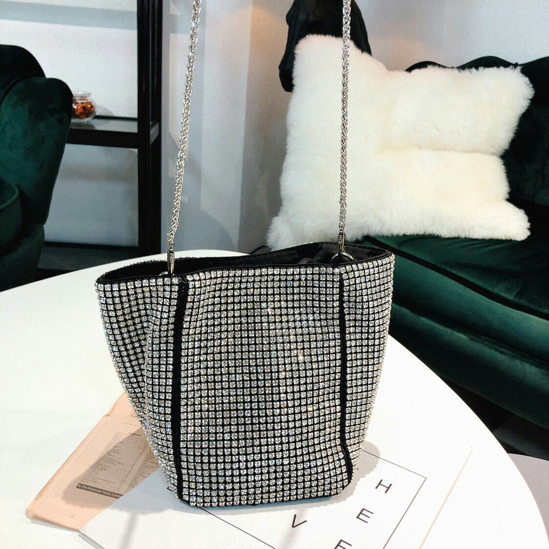 Luxury Bling Rhinestone Evening Clutch Bag