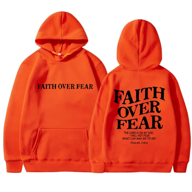 Symbolic Faith Over Fear Hoodie