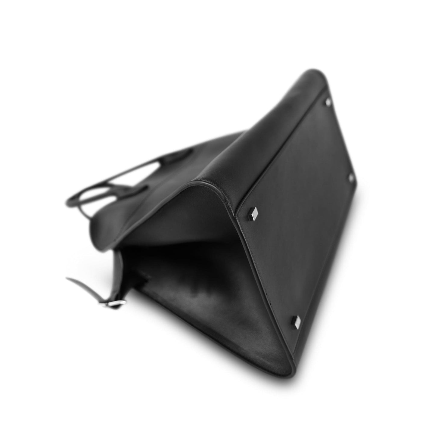 The Row Margaux 15 Black Calfskin Bag