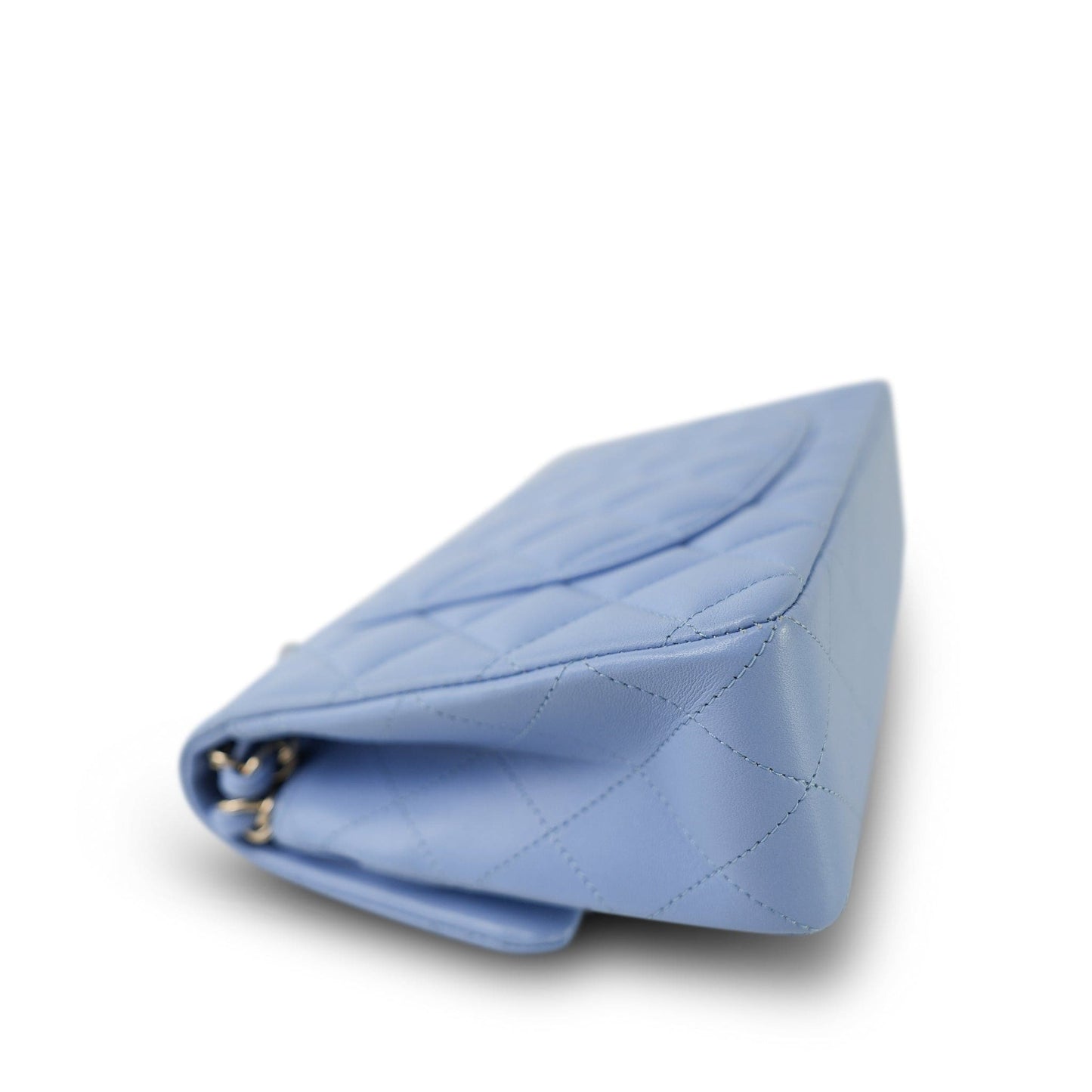 21C Blue Lambskin Quilted Classic Flap Small LGHW