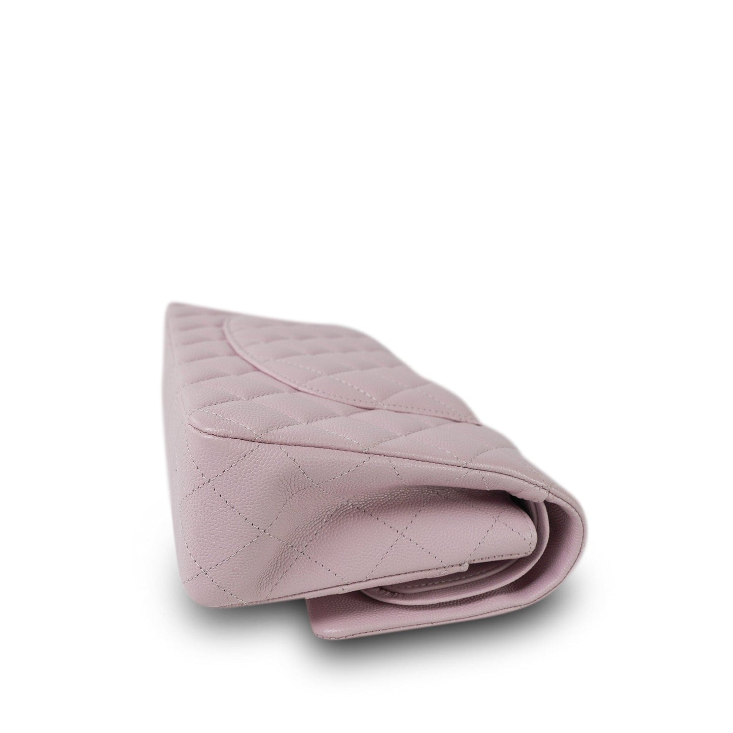 21S Light Pink Caviar Quilted Classic Flap Medium Light Gold Hardware