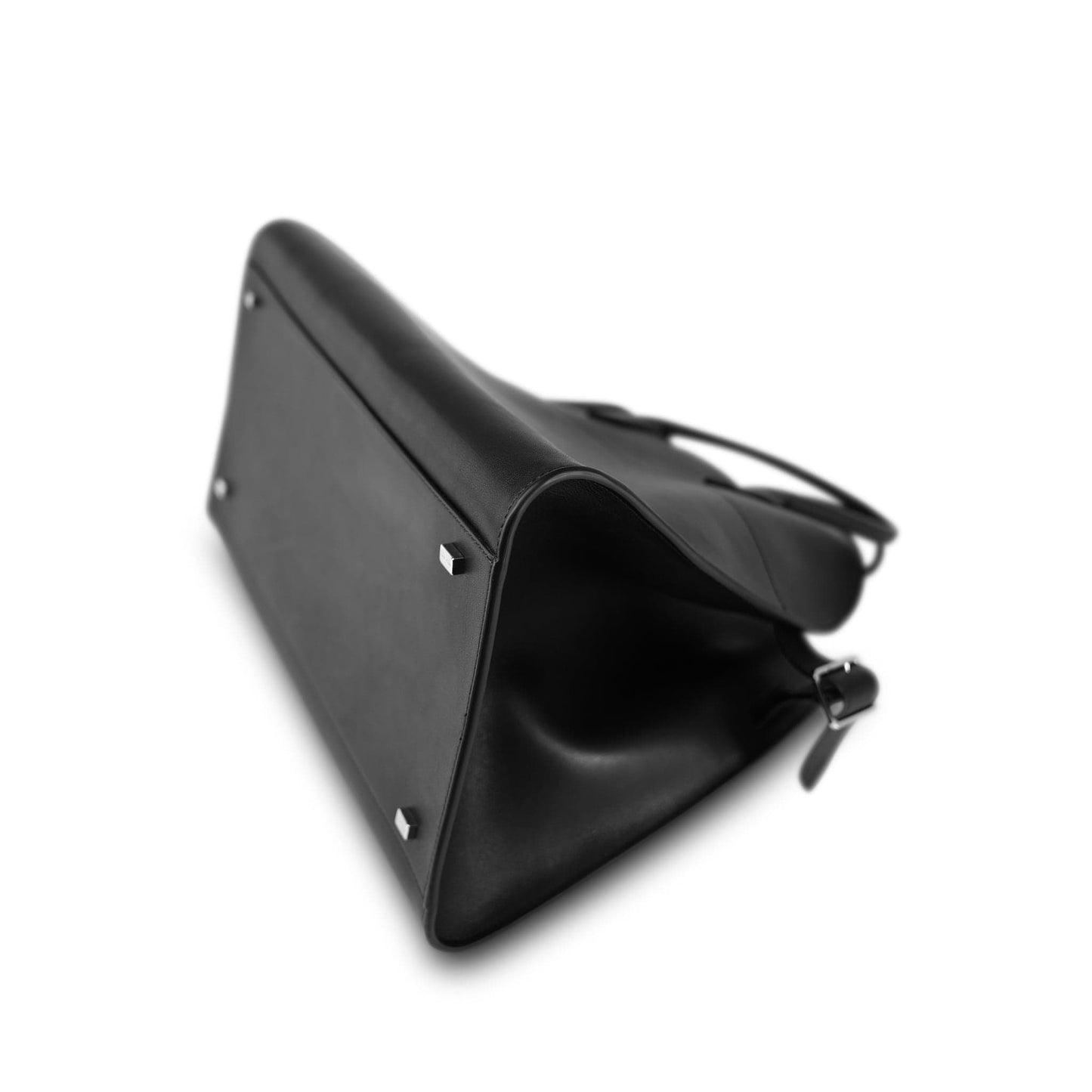 The Row Margaux 15 Black Calfskin Bag