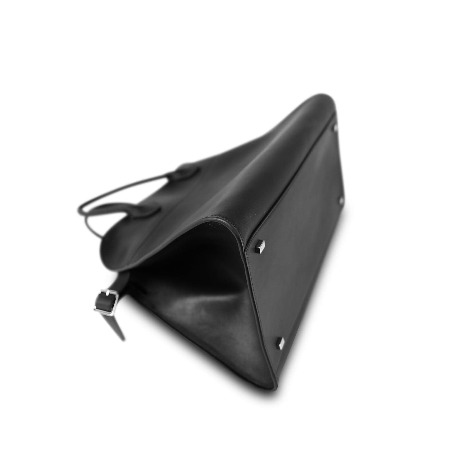 The Row Margaux 15 Black Calfskin Bag