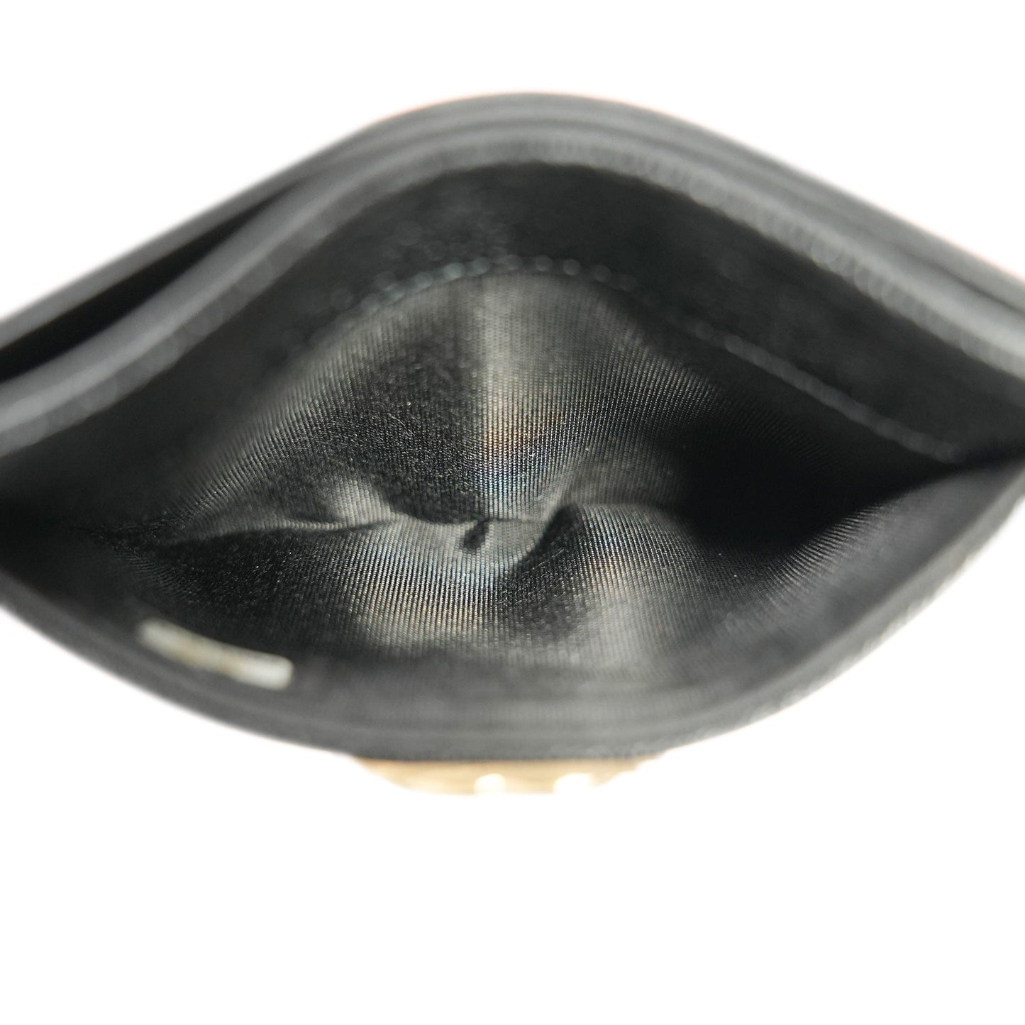 19K Black Caviar Quilted Boy Classic Card Holder LGHW