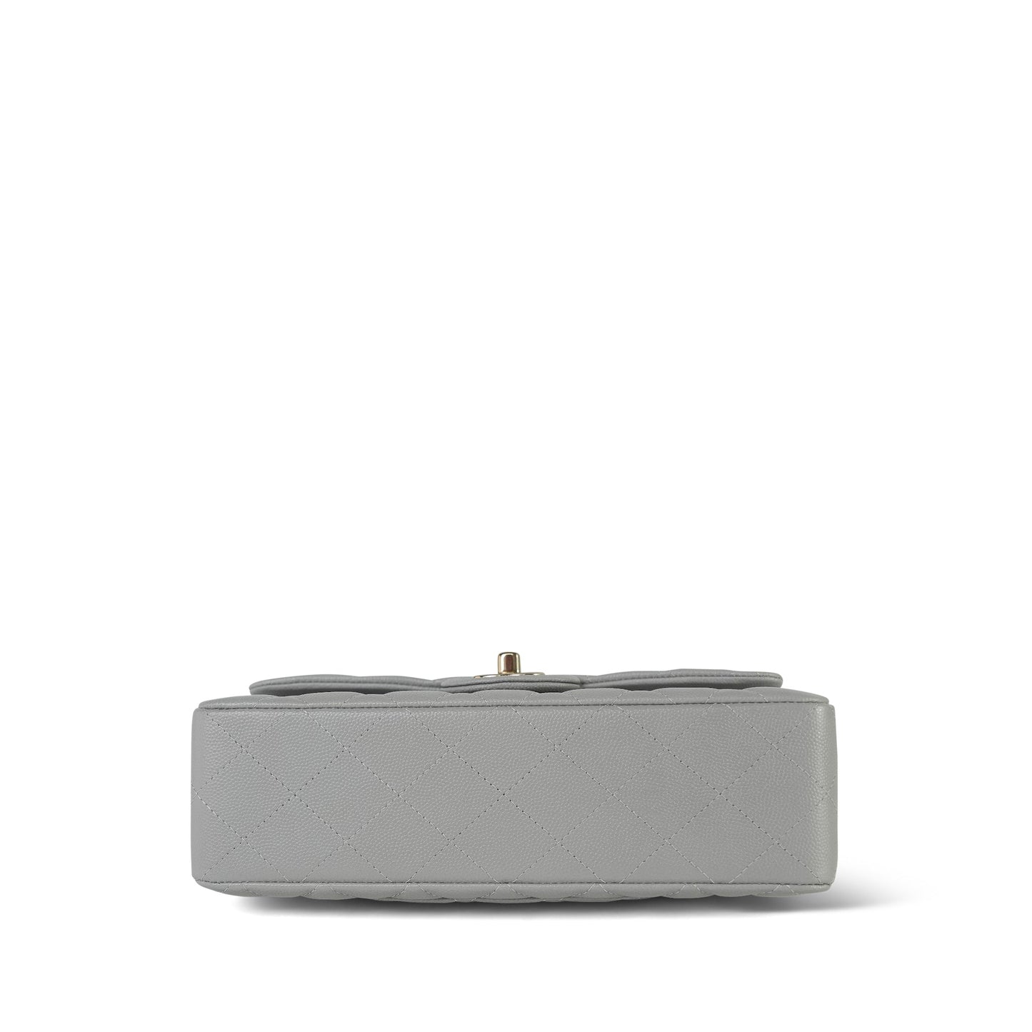 21A Grey Caviar Quilted Classic Flap Small LGHW